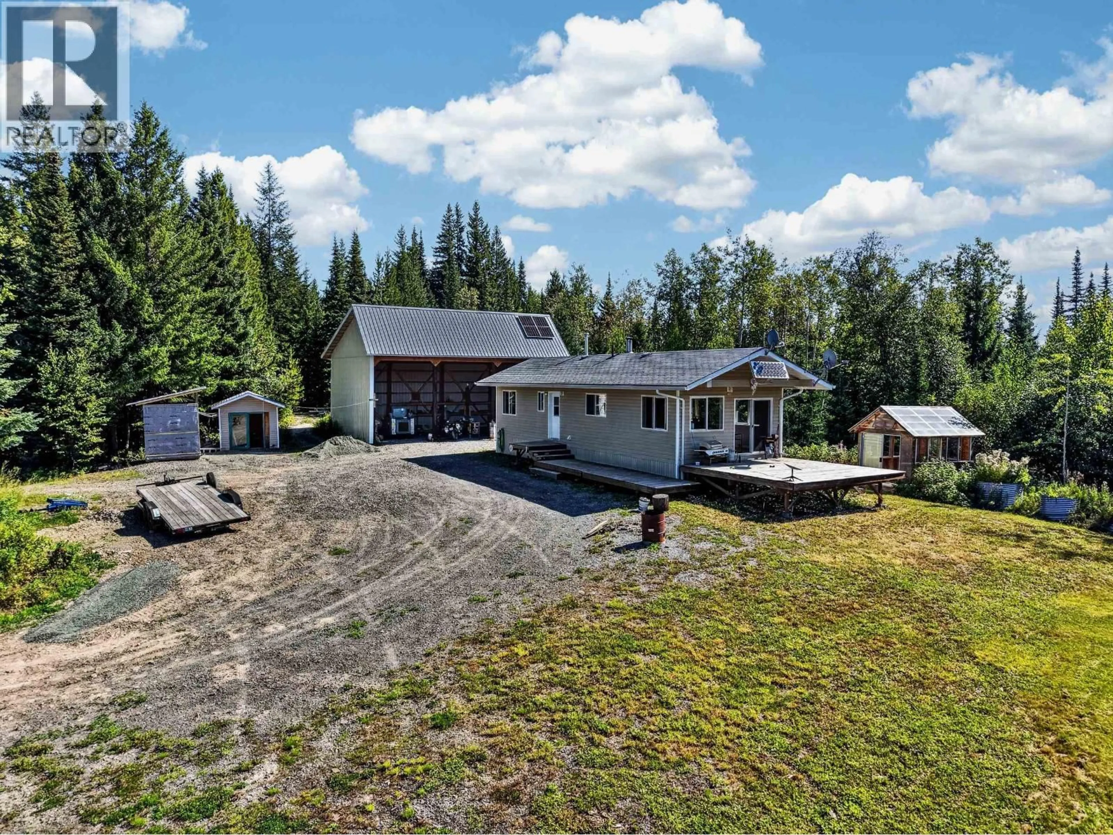 A pic from outside/outdoor area/front of a property/back of a property/a pic from drone, unknown for 24905 BEAVER FOREST ROAD, Shelley British Columbia V2K5X7