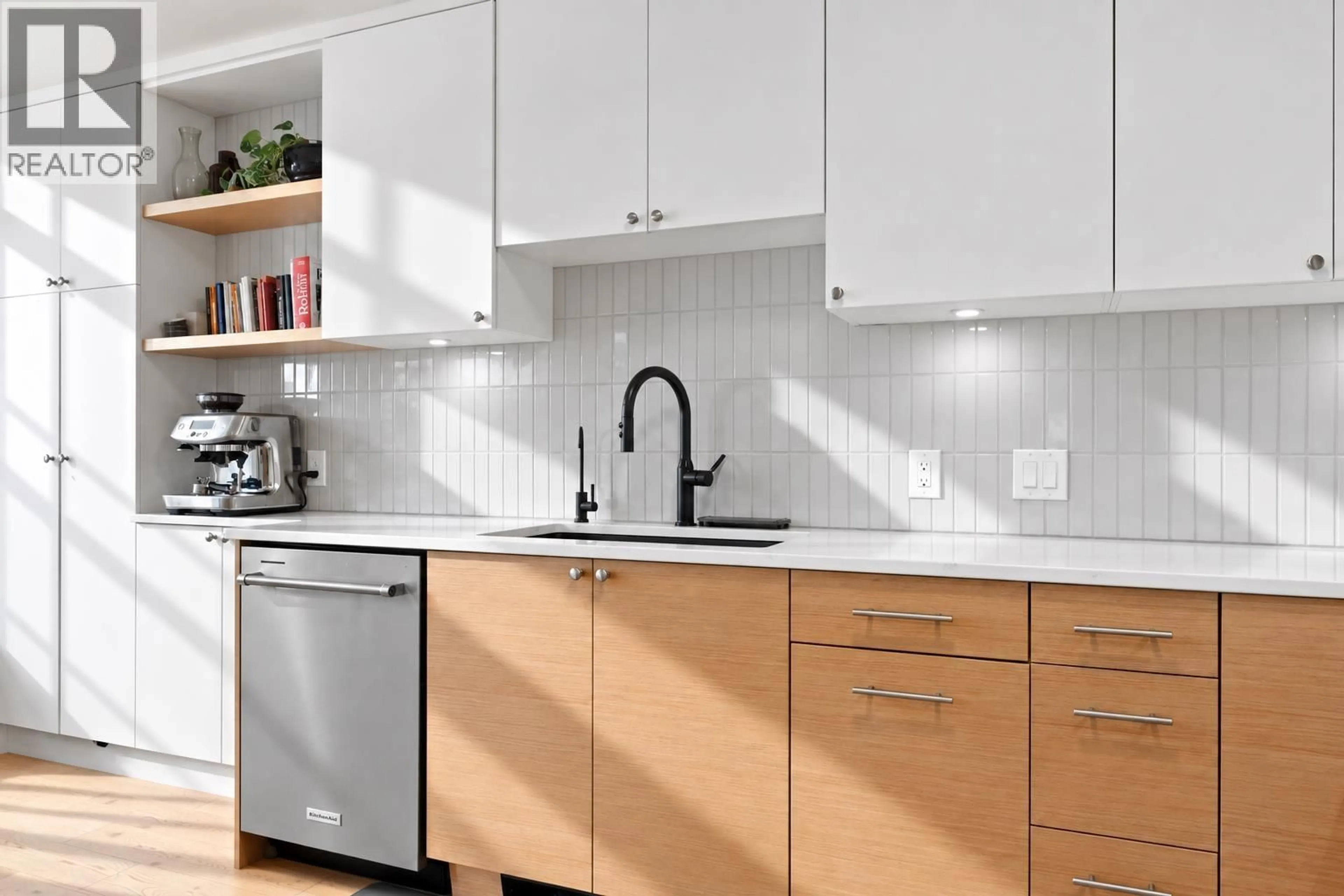Contemporary kitchen, ceramic/tile floor for 36 - 650 ROCHE POINT DRIVE, North Vancouver British Columbia V7H2Z5