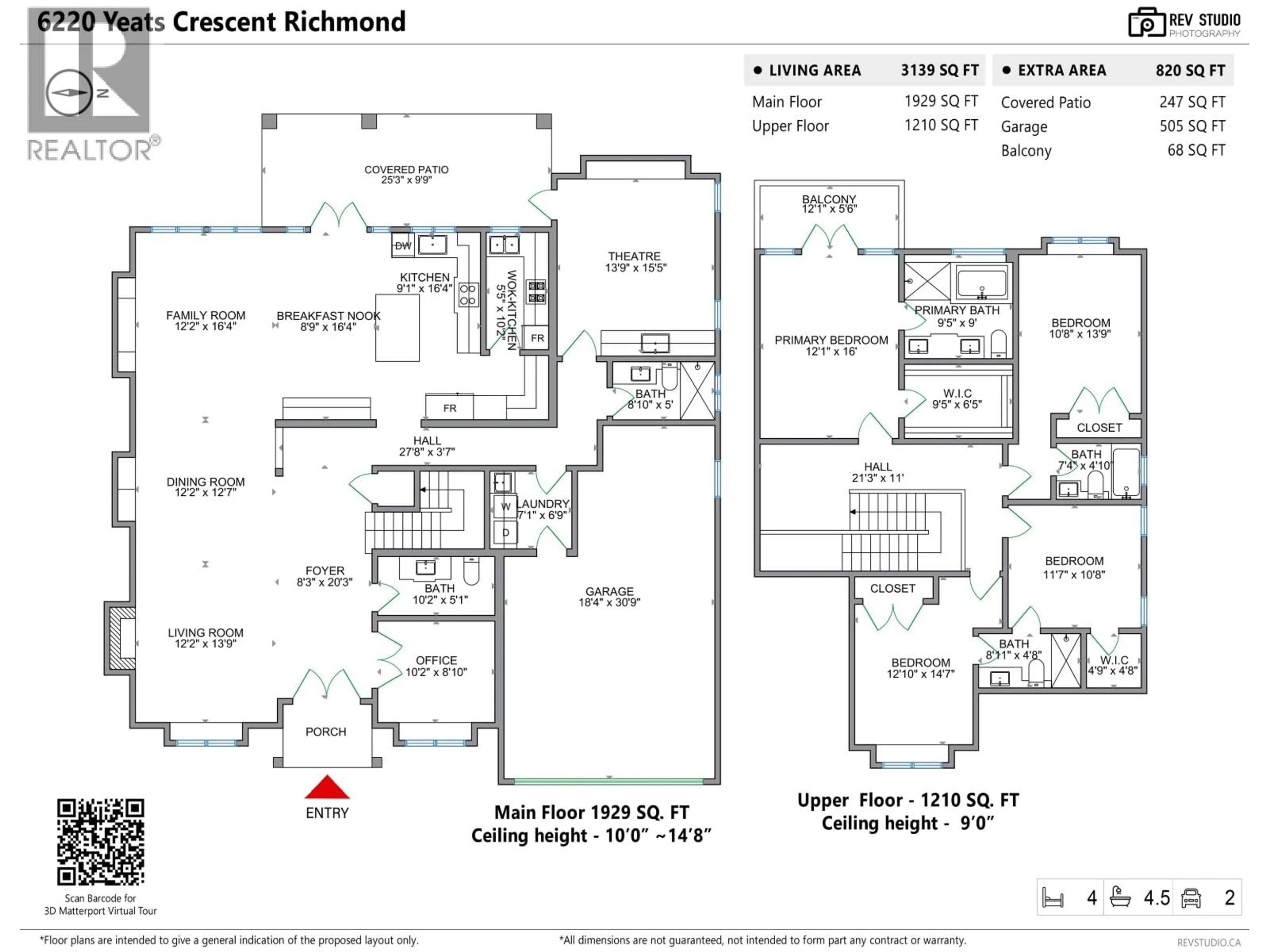 Floor plan for 6220 YEATS CRESCENT, Richmond British Columbia V7E4C9