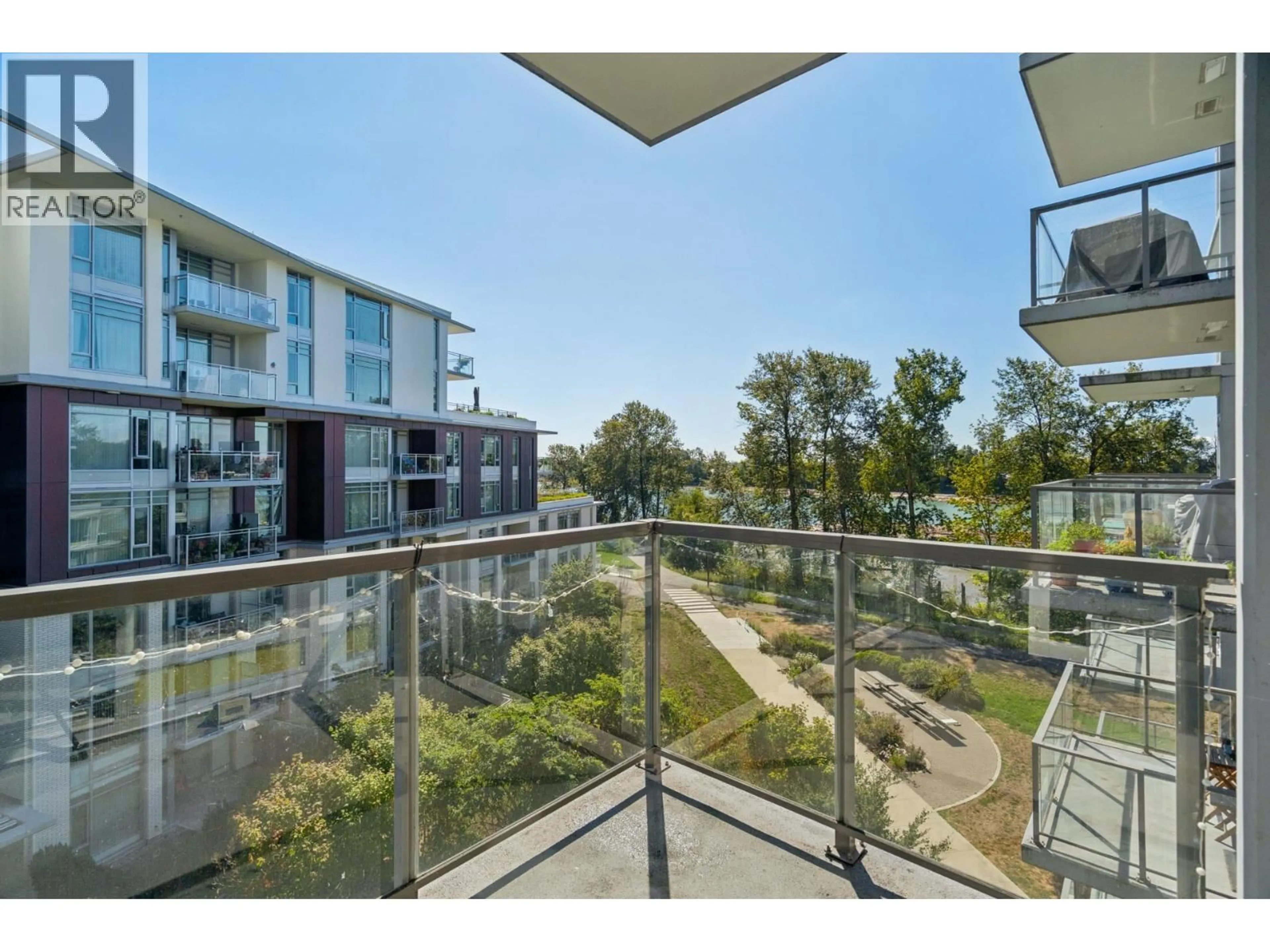 Balcony in the apartment, water/lake/river/ocean view for 503 - 3168 RIVERWALK AVENUE, Vancouver British Columbia V5S0B8