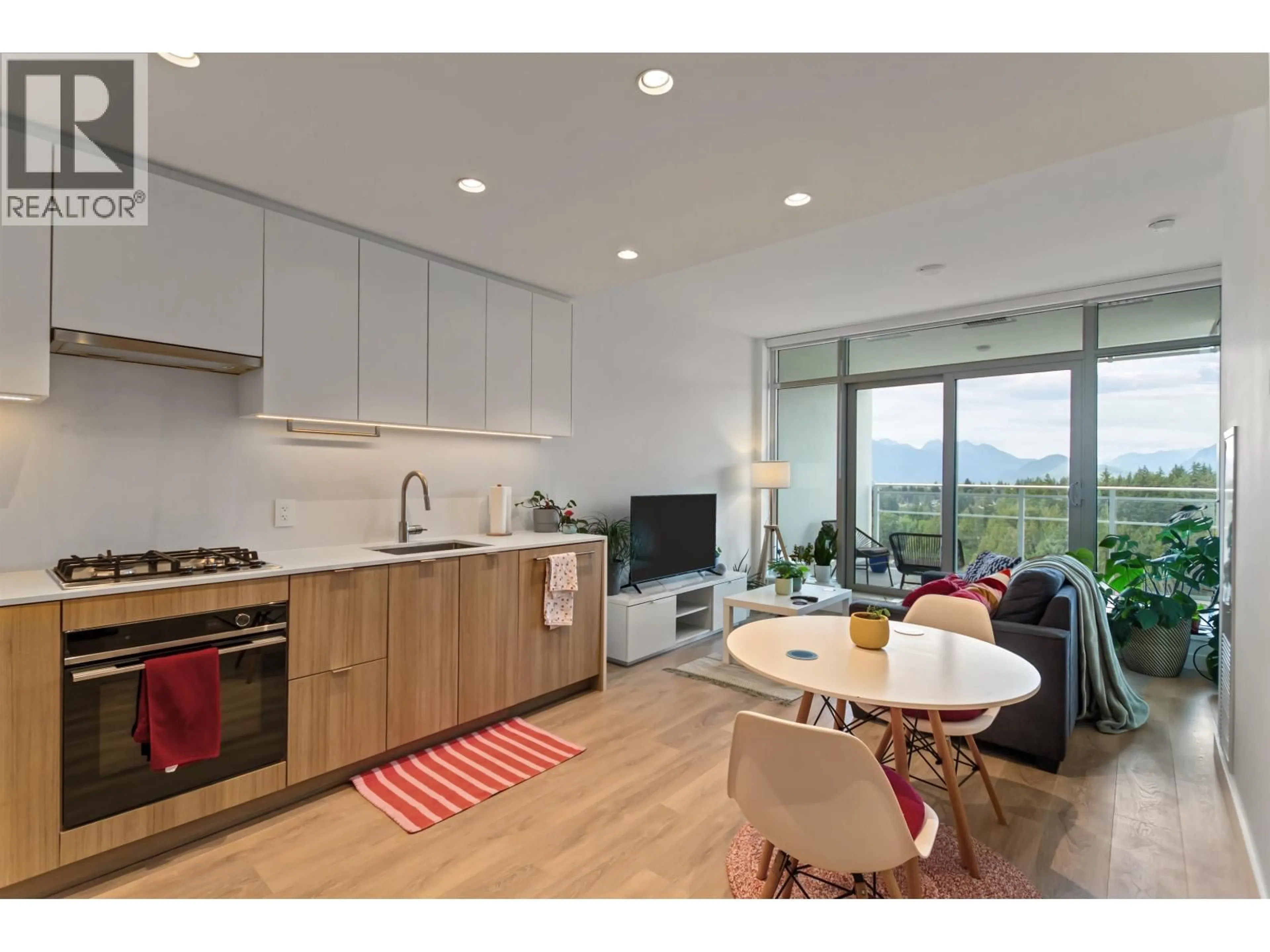 Open concept kitchen, wood/laminate floor for 1707 - 505 NELSON STREET, Coquitlam British Columbia V3J0R5