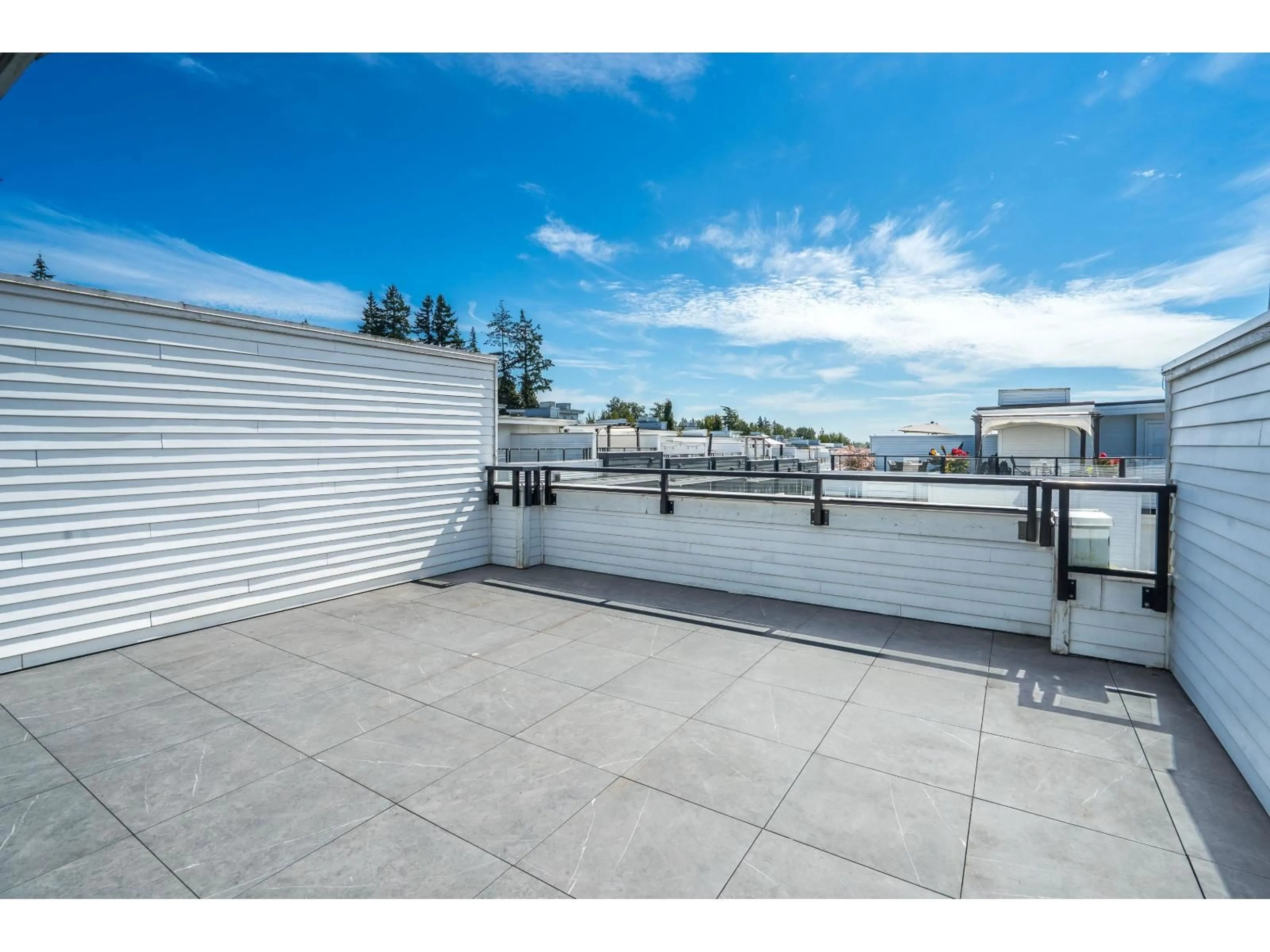 Patio, city buildings view from balcony for 90 - 2280 163 STREET, Surrey British Columbia V3Z0S4