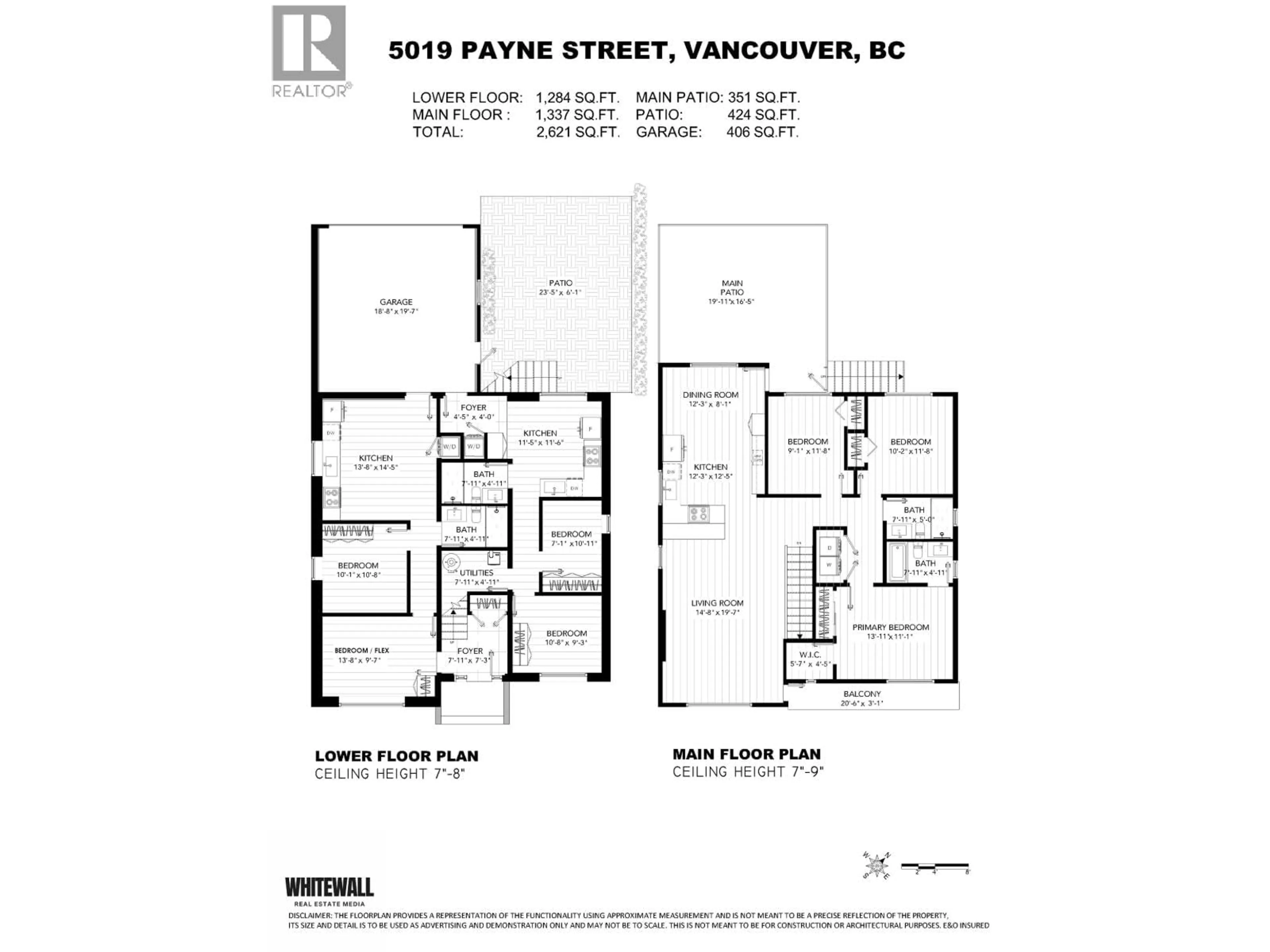 Floor plan for 5019 PAYNE STREET, Vancouver British Columbia V5R4J5