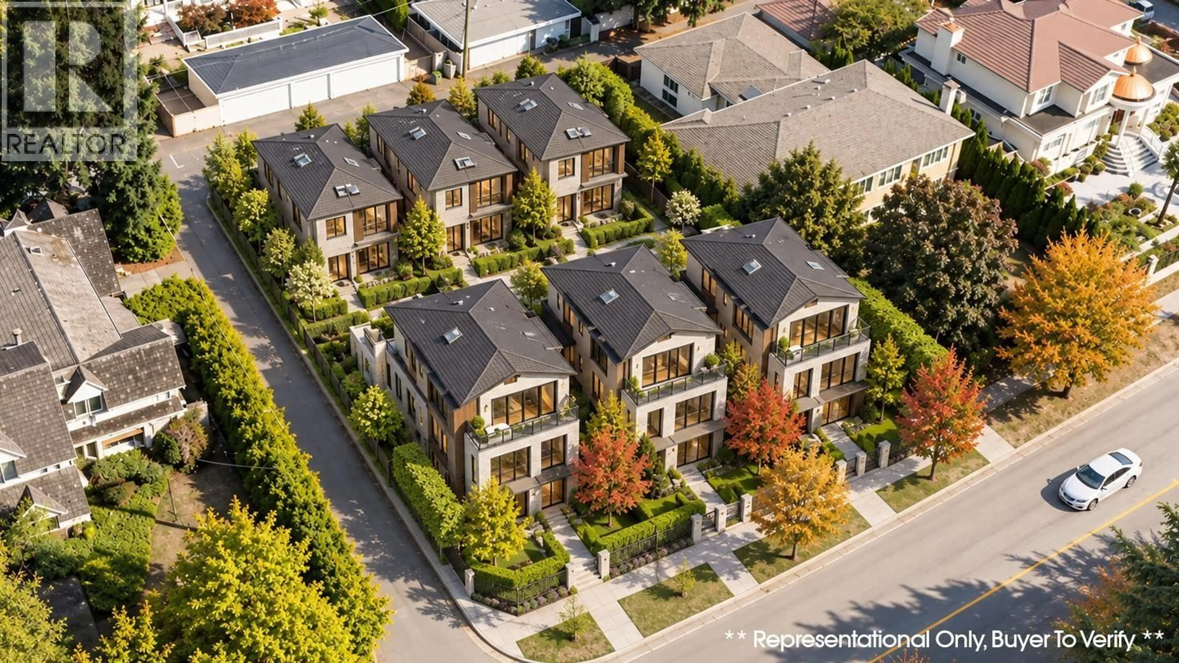 A pic from outside/outdoor area/front of a property/back of a property/a pic from drone, street for 1441 49TH AVENUE, Vancouver British Columbia V6M2R4