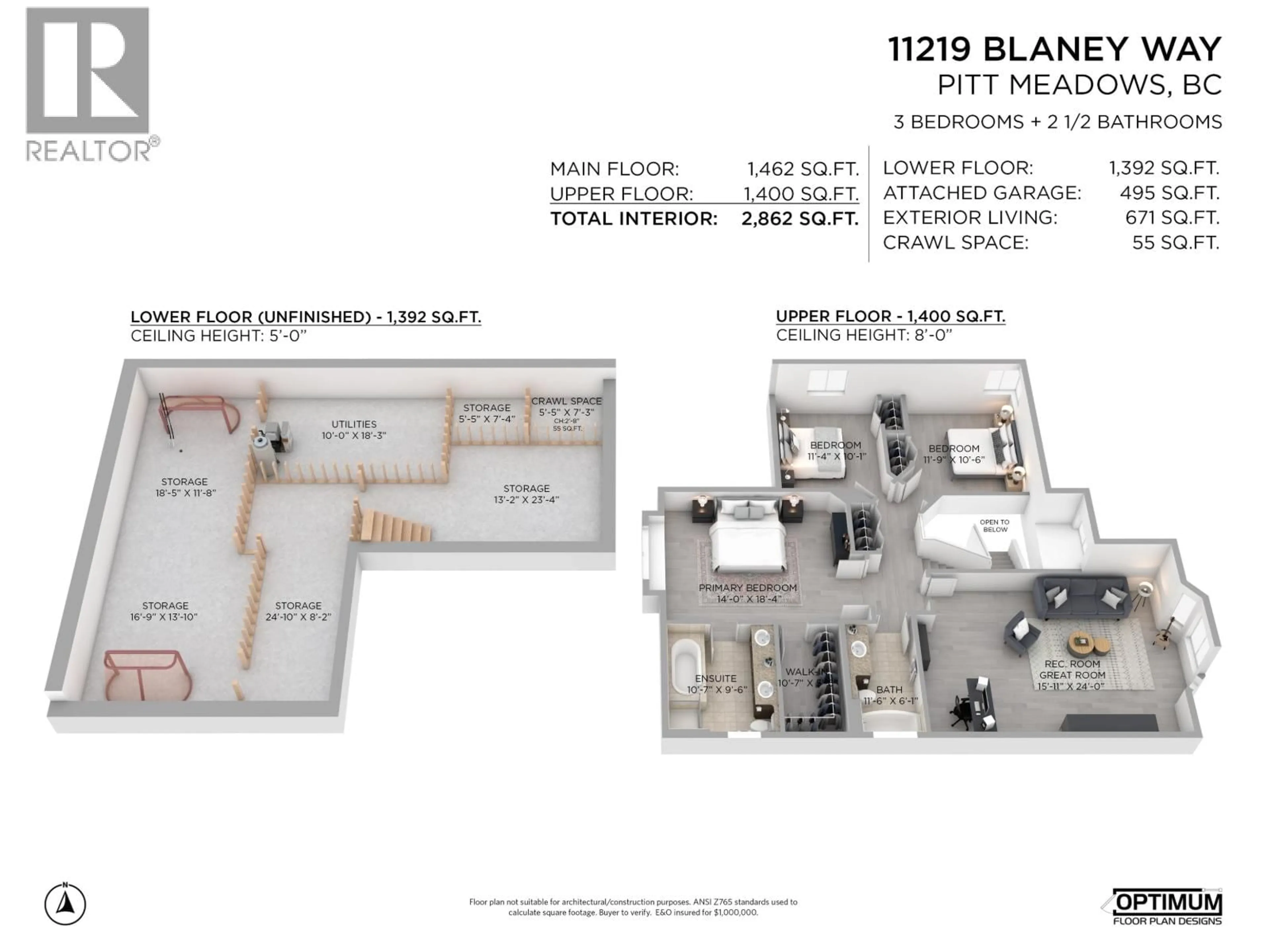 Floor plan for 11219 BLANEY WAY, Pitt Meadows British Columbia V3Y2V3