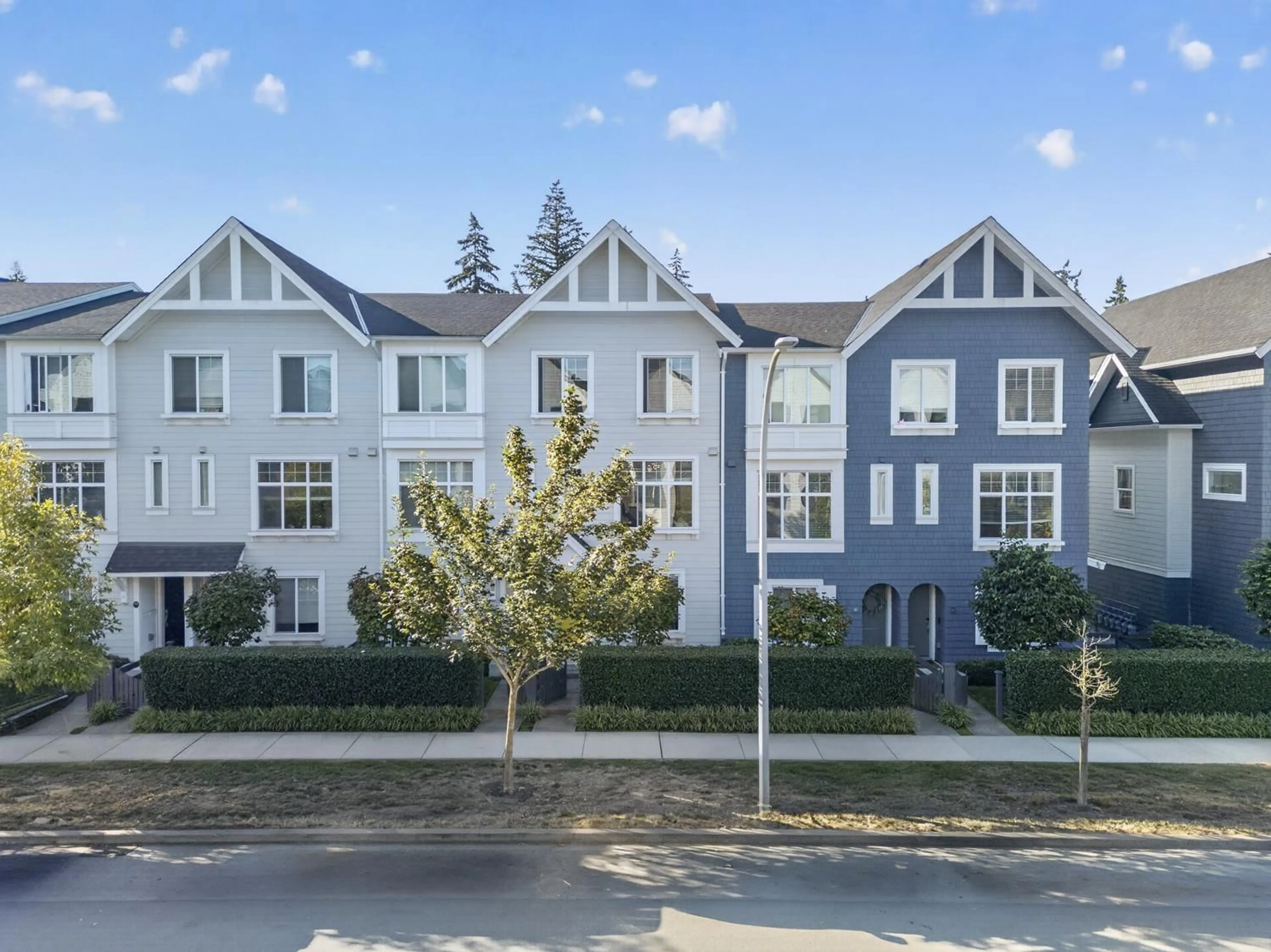A pic from outside/outdoor area/front of a property/back of a property/a pic from drone, street for 80 - 16678 25 AVENUE, Surrey British Columbia V3Z0Z2