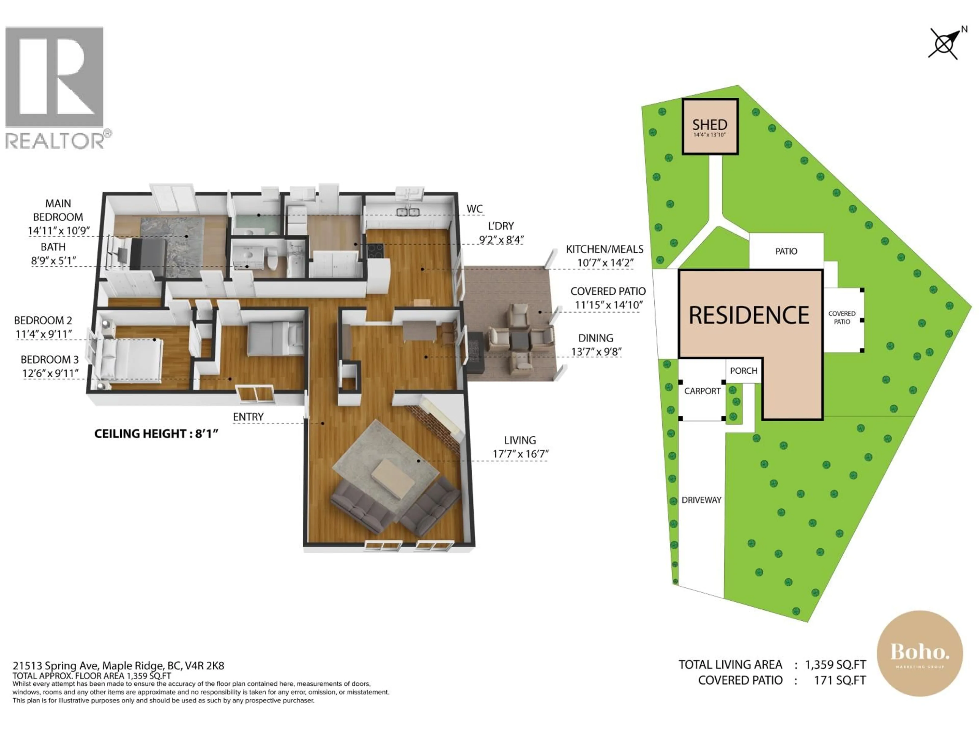 Floor plan for 21513 SPRING AVENUE, Maple Ridge British Columbia V4R2K8
