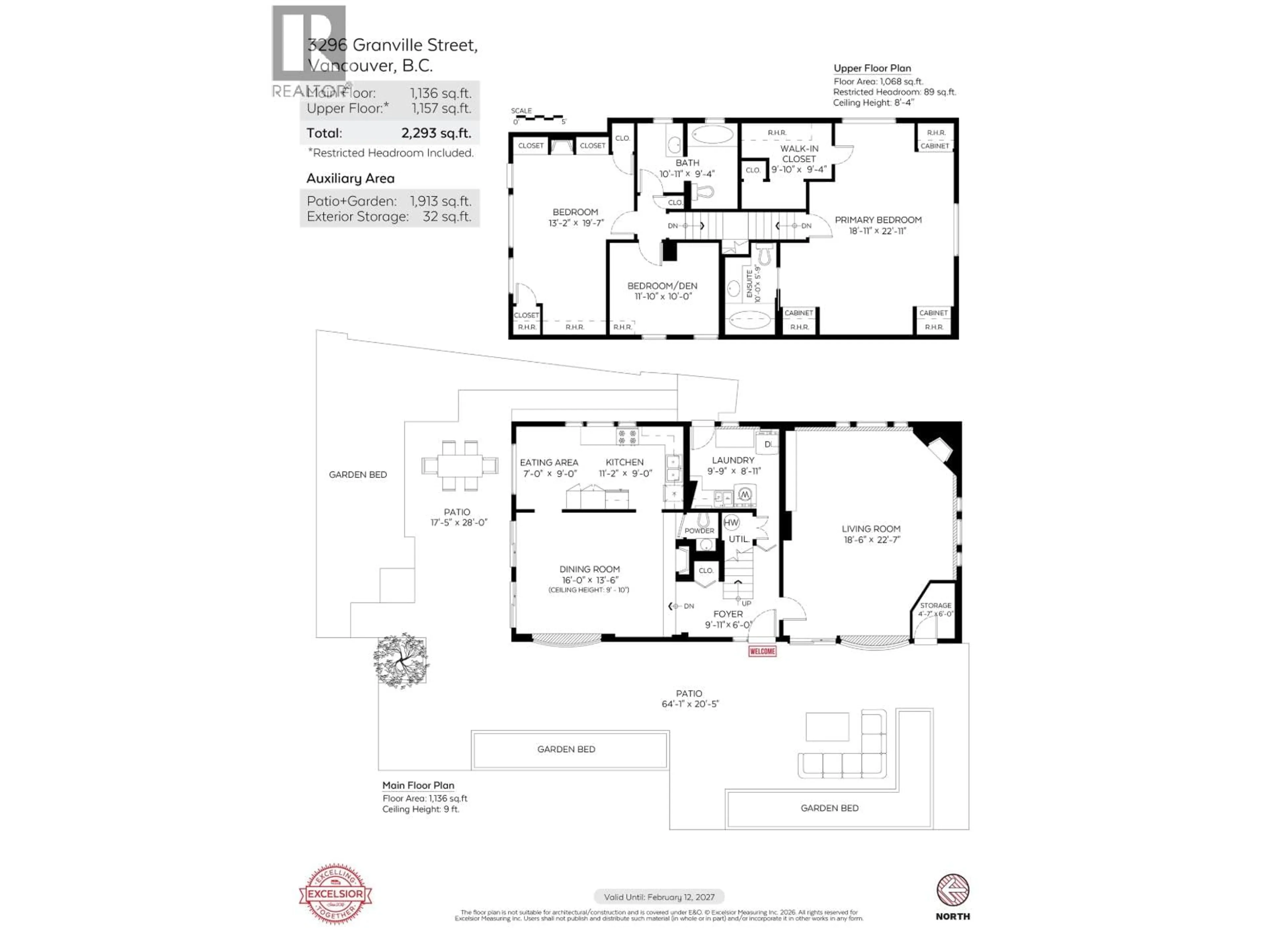 Floor plan for 3296 GRANVILLE STREET, Vancouver British Columbia V6H3K3