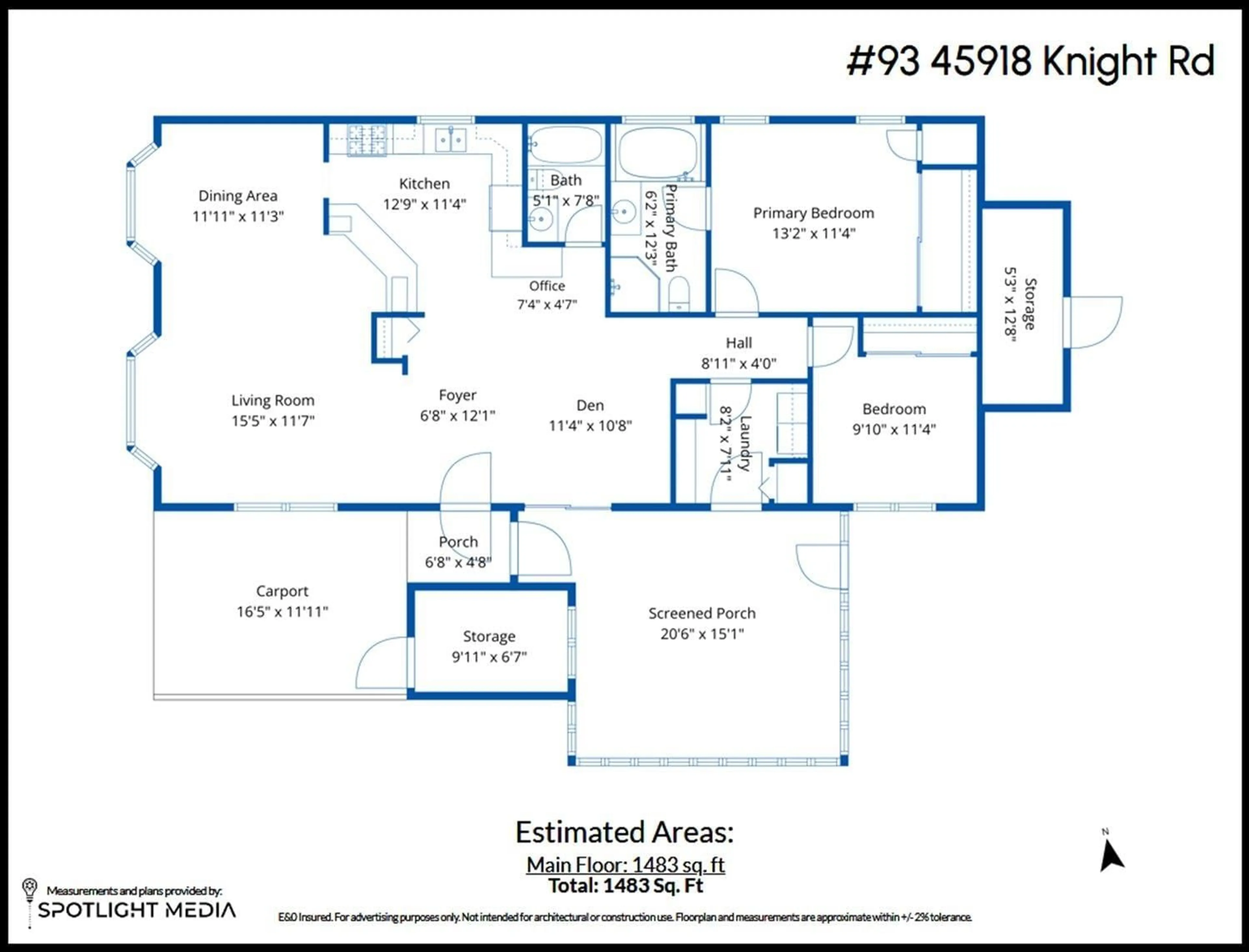 Floor plan for 93 - 45918 KNIGHT ROAD, Chilliwack British Columbia V2R3X4