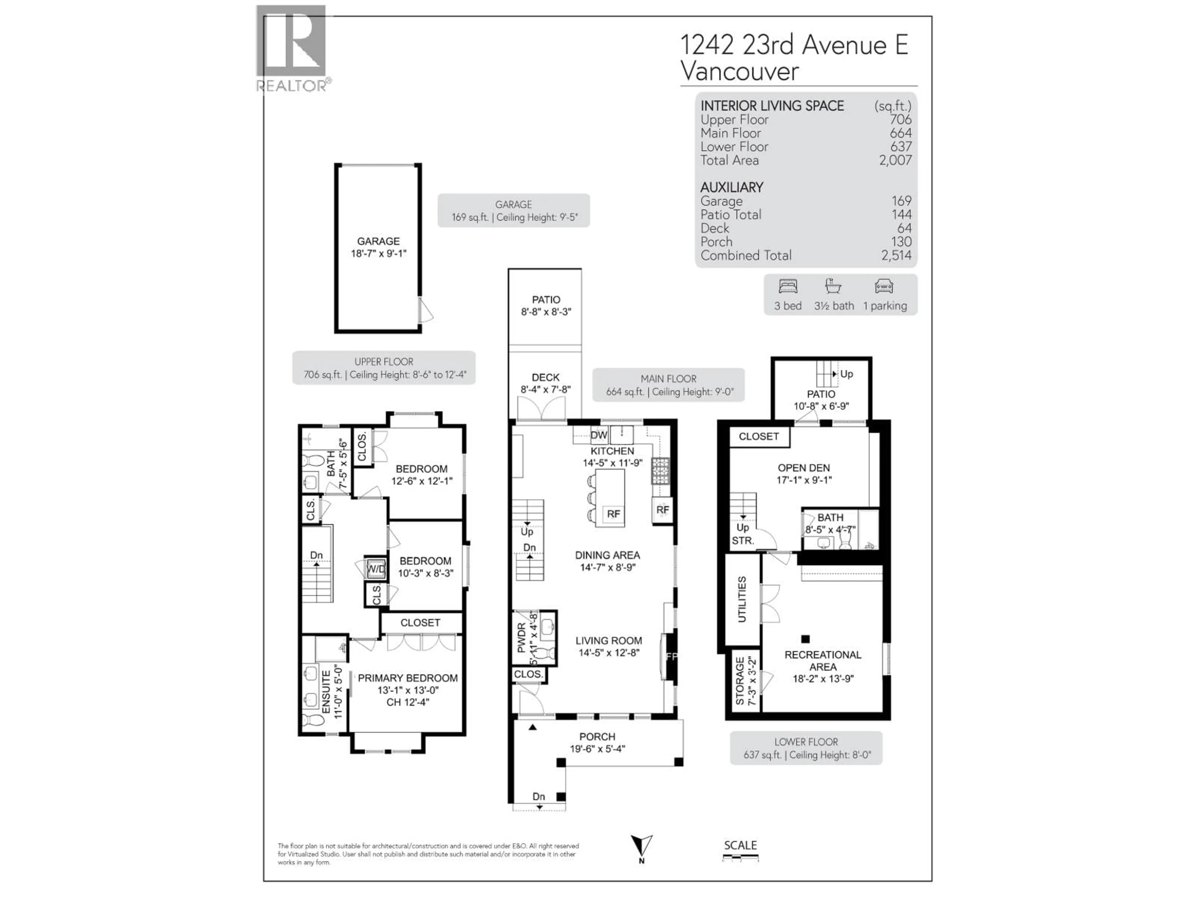 Floor plan for 1242 23RD AVENUE, Vancouver British Columbia V5V1Y9