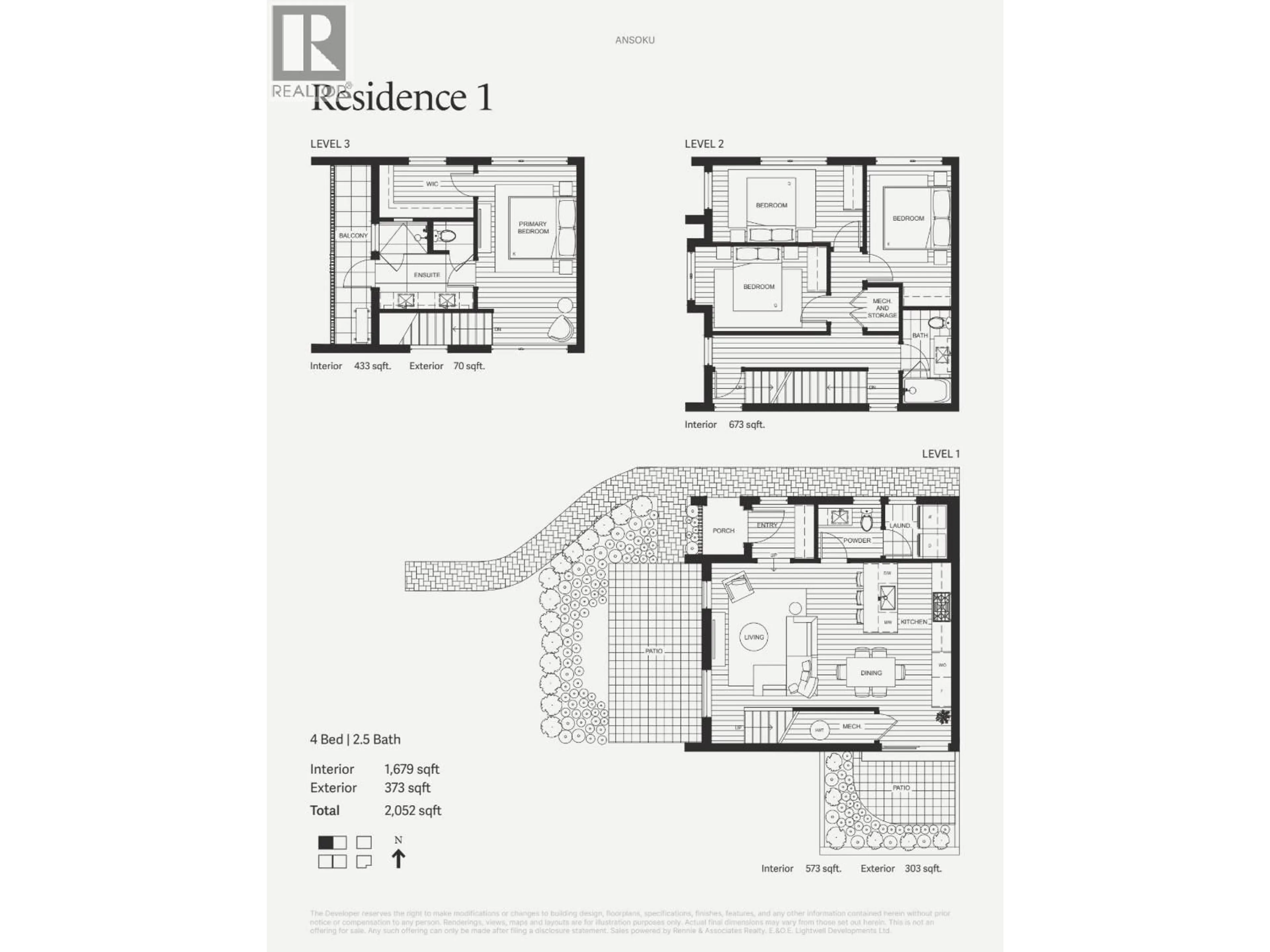 Floor plan for 1 - 5034 GRANVILLE STREET, Vancouver British Columbia V6M3B4