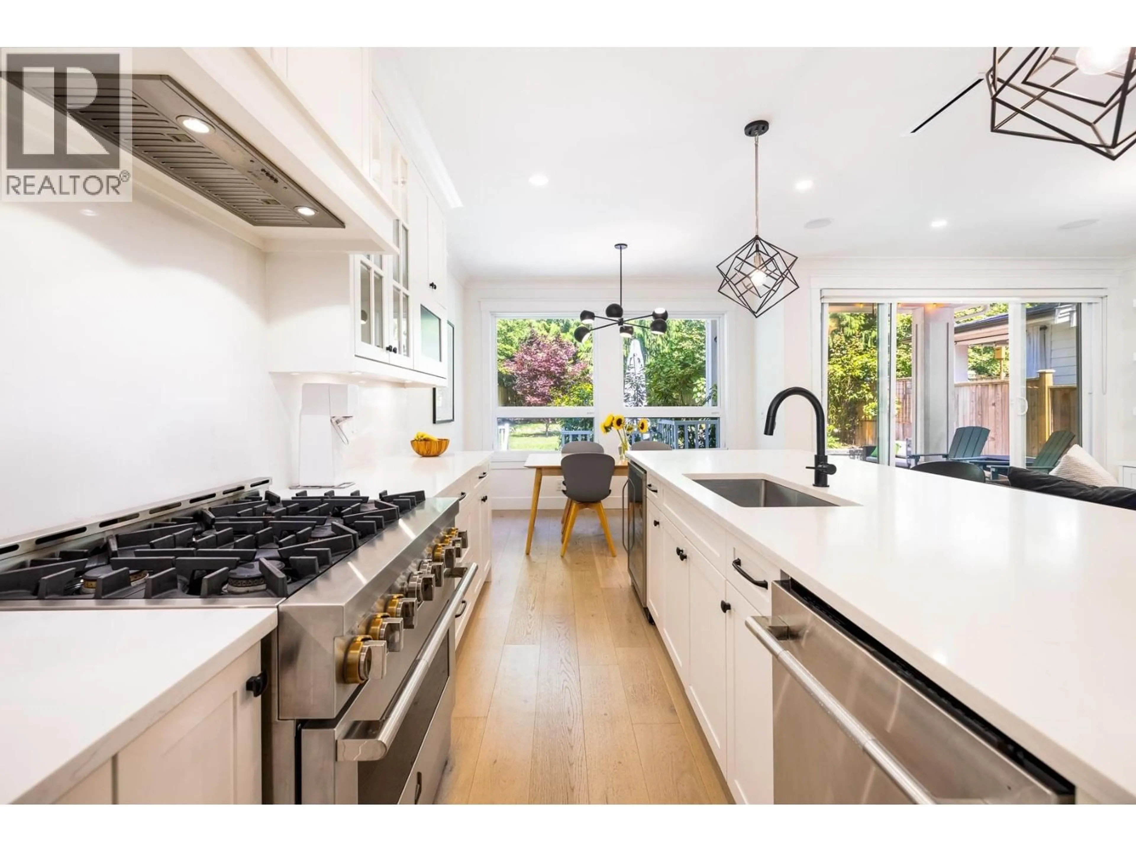 Contemporary kitchen, ceramic/tile floor for 1750 DEMPSEY ROAD, North Vancouver British Columbia V7K1T4