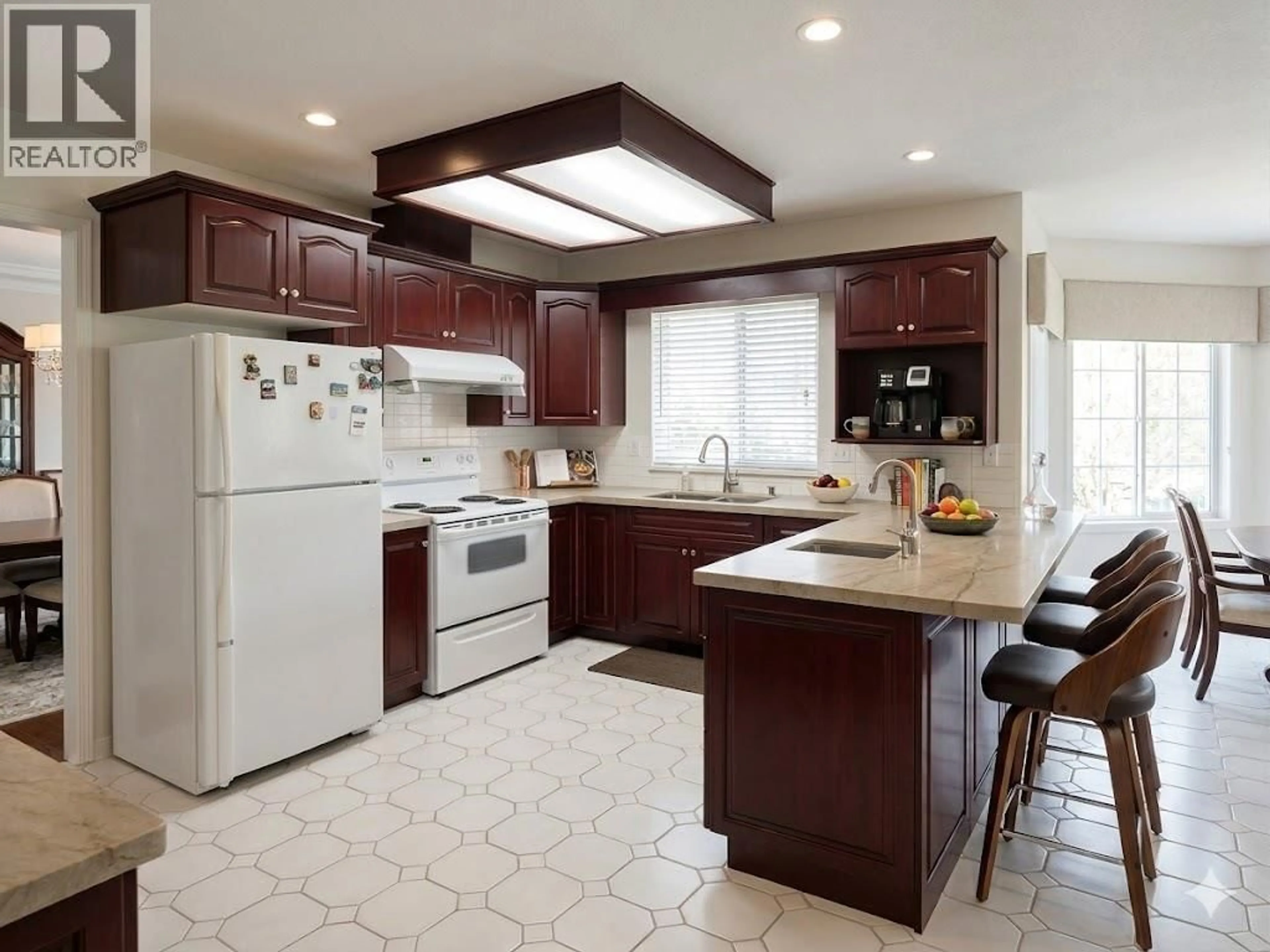 Open concept kitchen, ceramic/tile floor for 34 - 8051 ASH STREET, Richmond British Columbia V6Y3X6