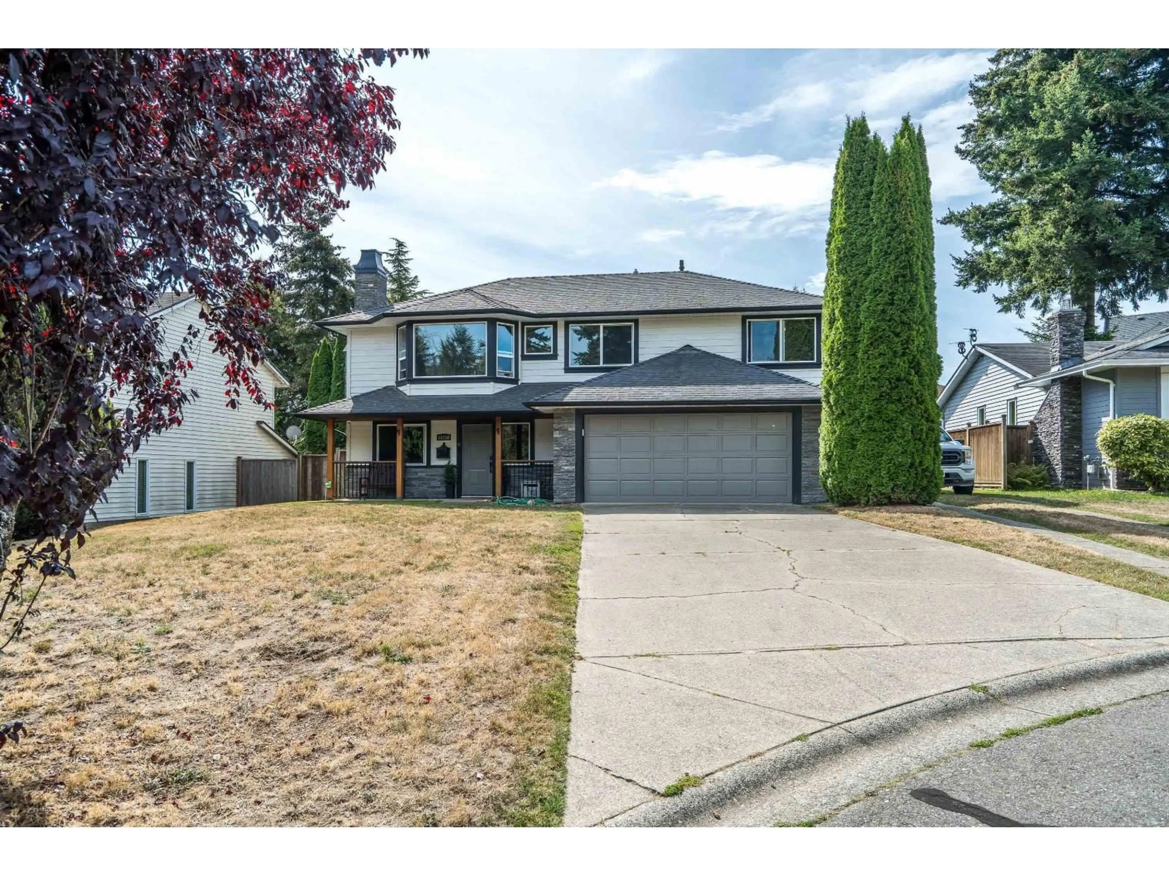 Home with vinyl exterior material, street for 15250 21B AVENUE, Surrey British Columbia V4A7S3