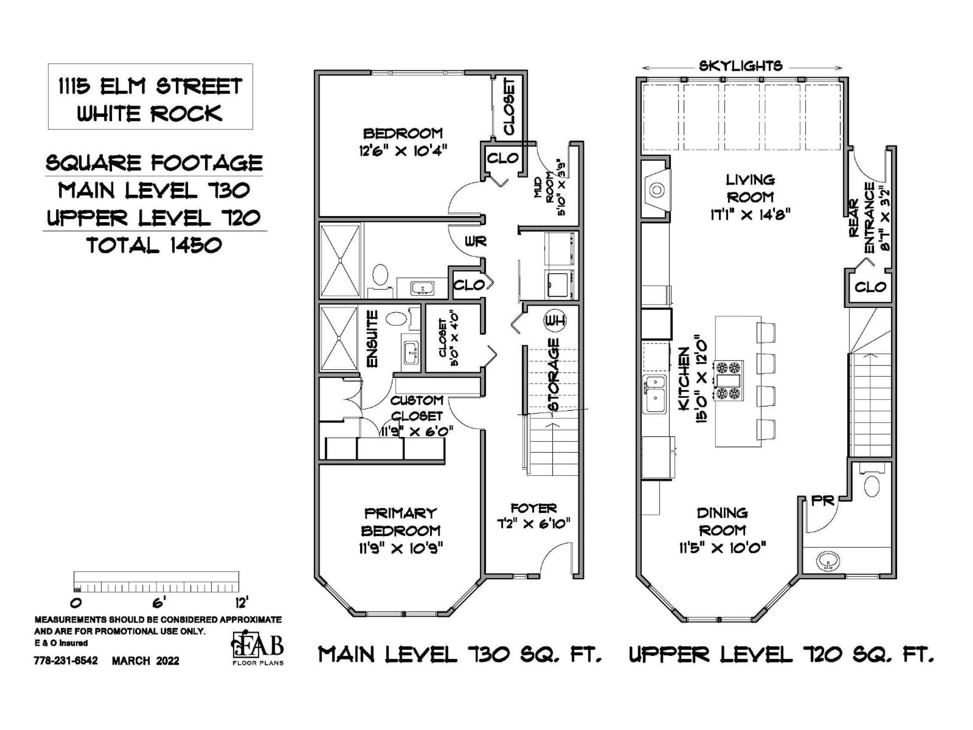 Floor plan for 1115 ELM STREET, White Rock British Columbia V4B3R9