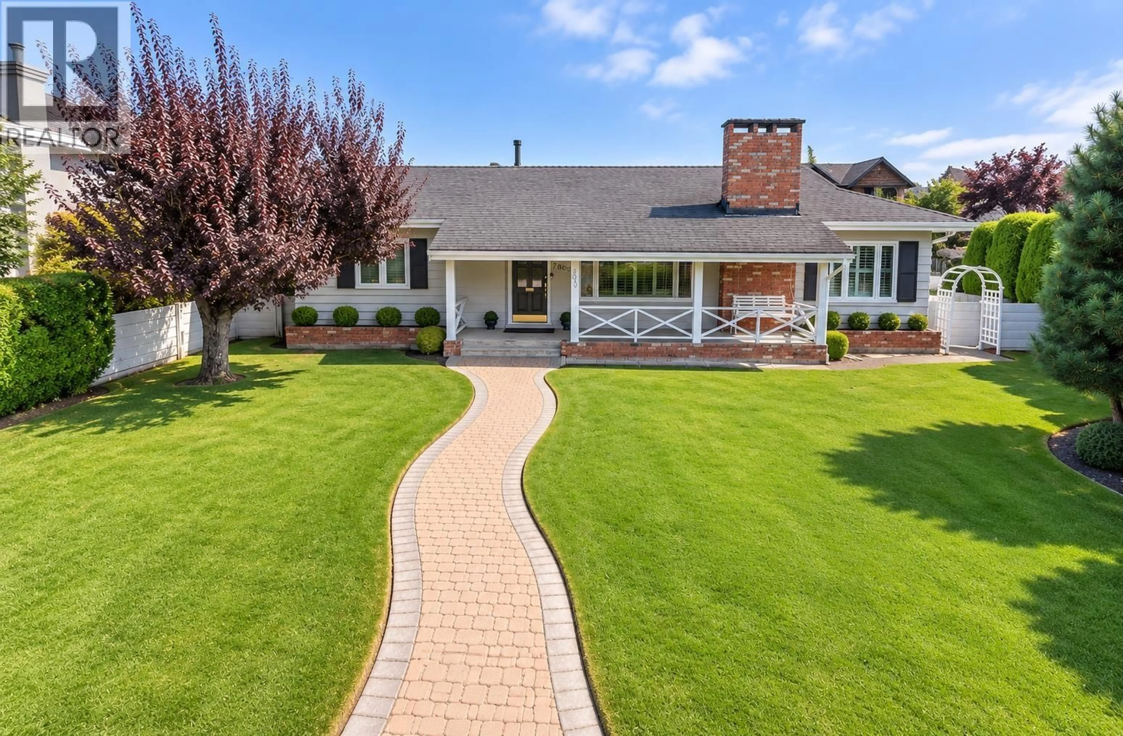 Home with brick exterior material, street for 7800 SUNNYDENE ROAD, Richmond British Columbia V6Y1H1