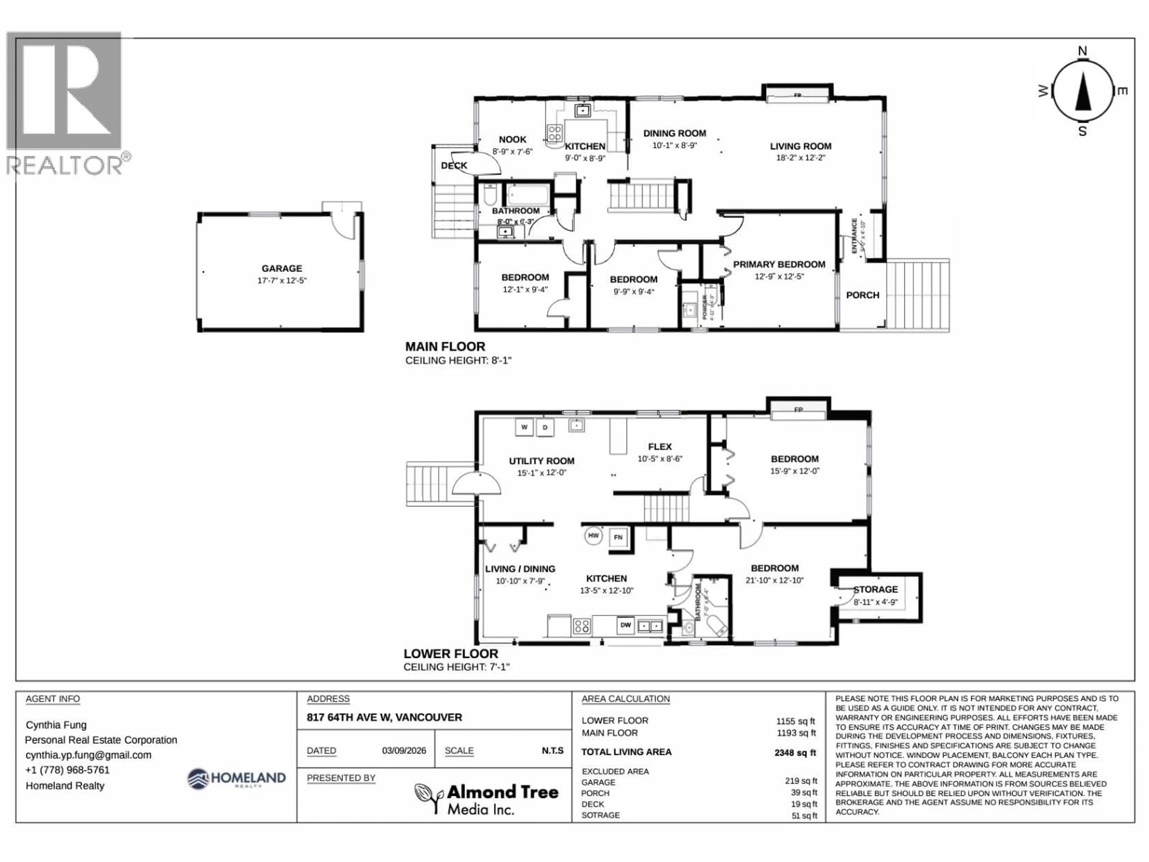 Floor plan for 817 64TH AVENUE, Vancouver British Columbia V6P2L5