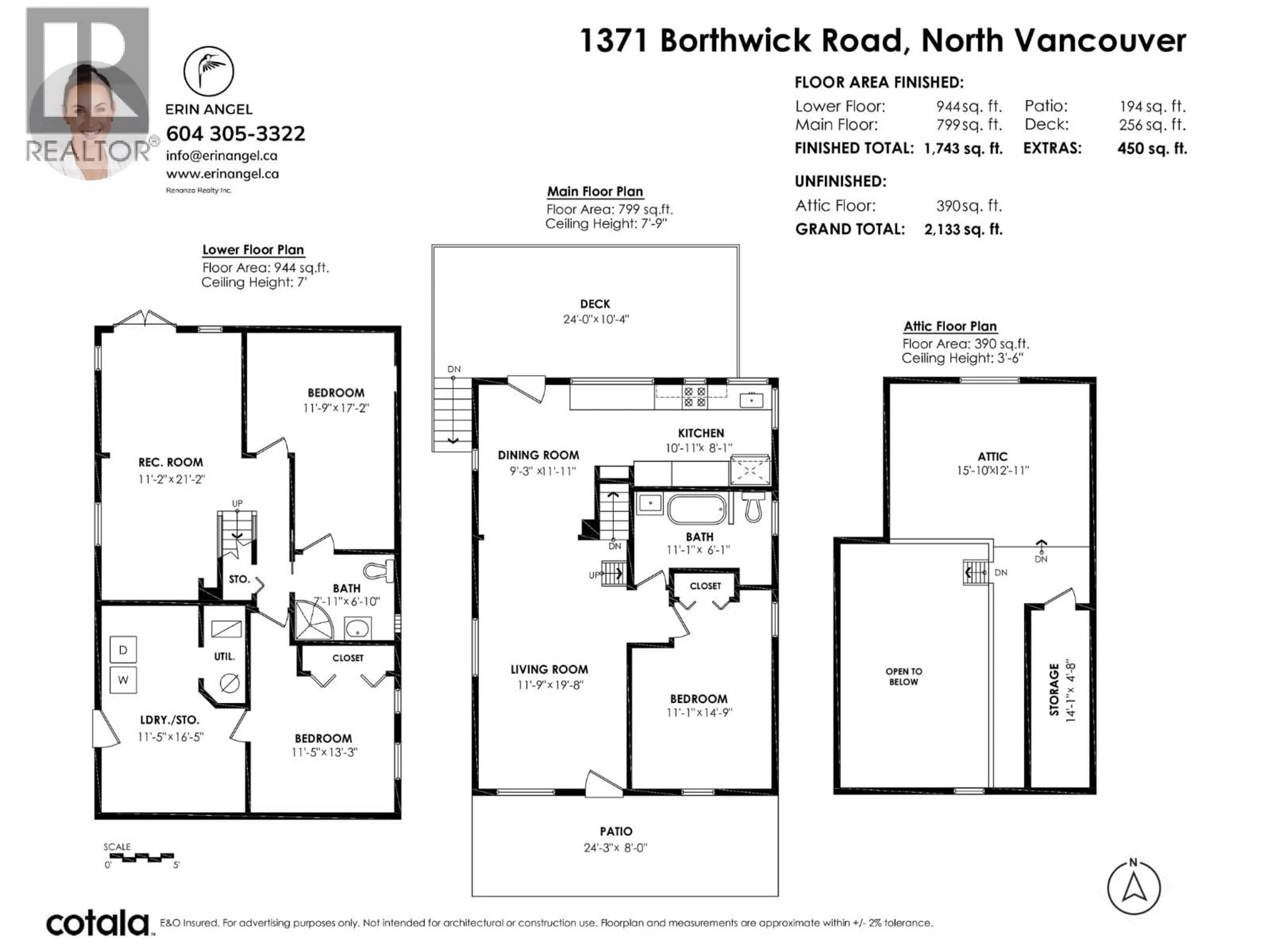 Floor plan for 1371 BORTHWICK ROAD, North Vancouver British Columbia V7K1X9