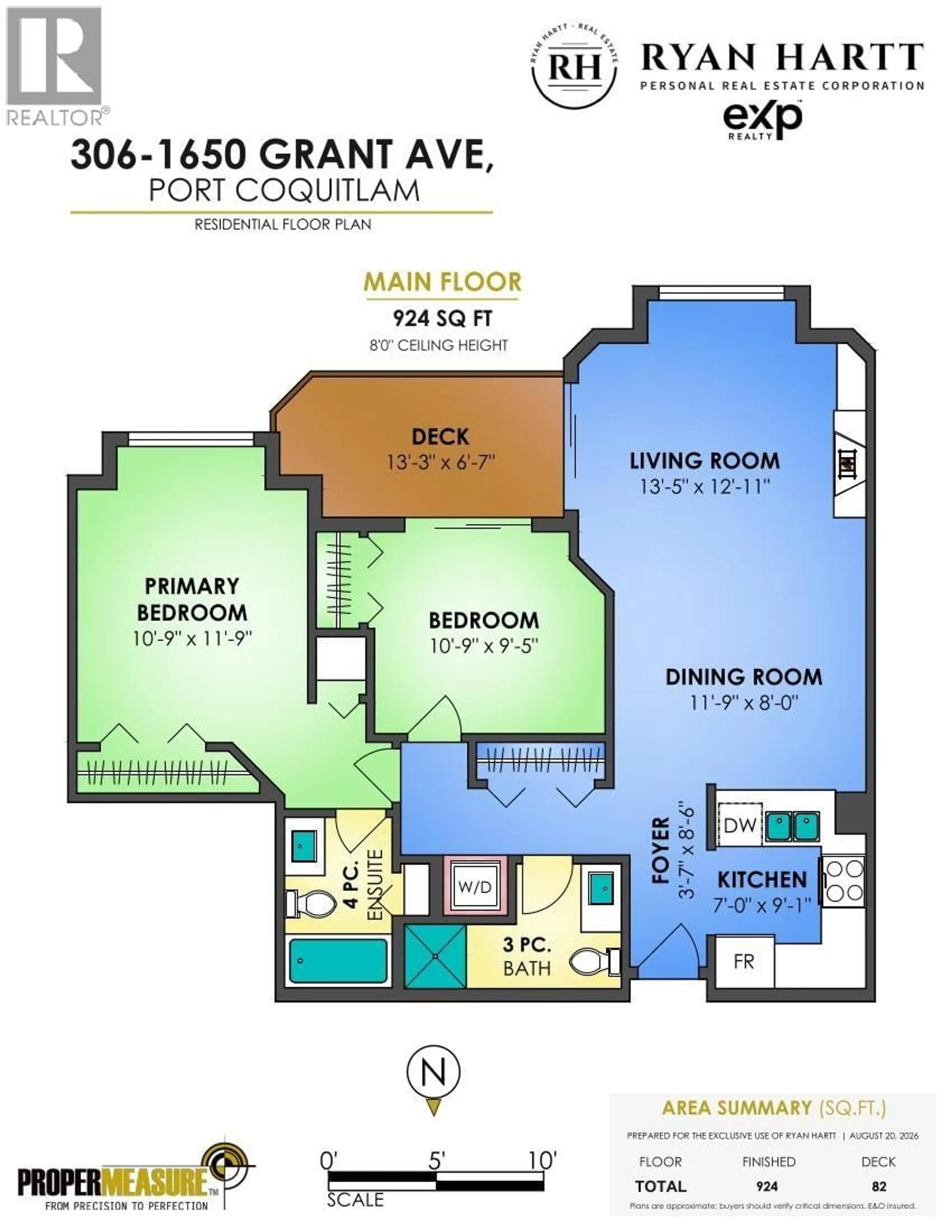 Floor plan for 306 - 1650 GRANT AVENUE, Port Coquitlam British Columbia V3B7V2