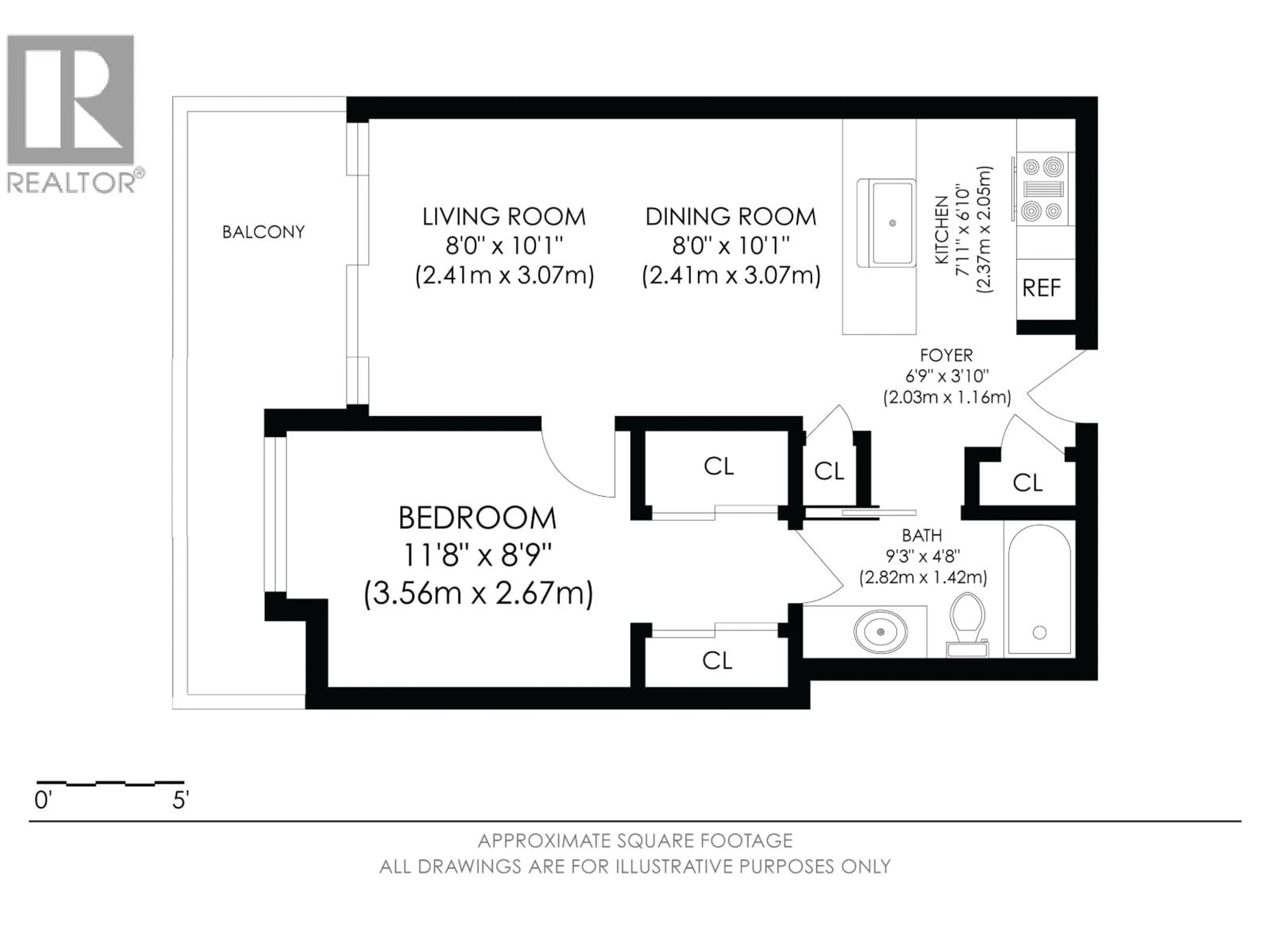 Floor plan for 615 - 5598 ORMIDALE STREET, Vancouver British Columbia V5R0E5