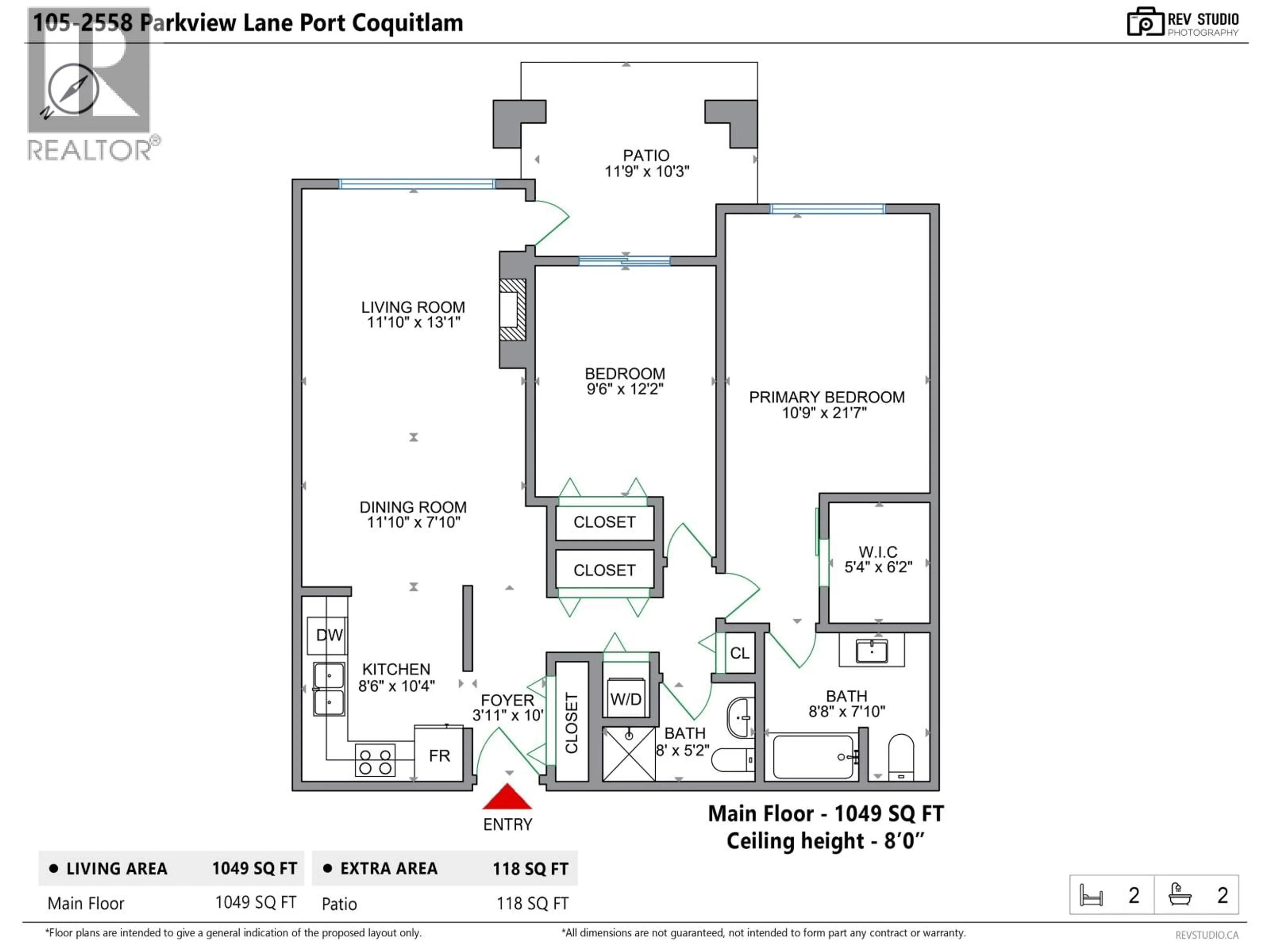 Floor plan for 105 - 2558 PARKVIEW LANE, Port Coquitlam British Columbia V3C6L8