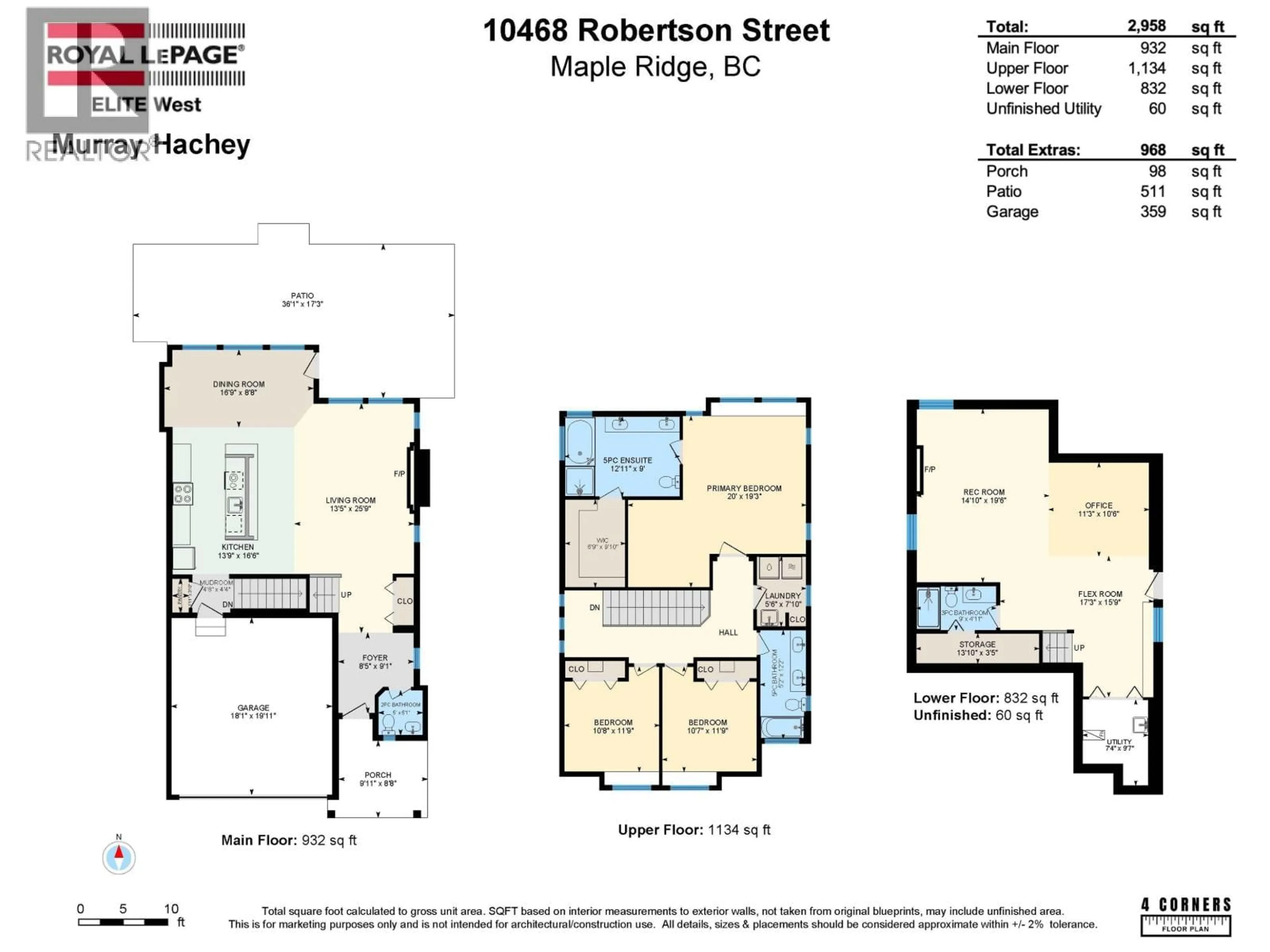 Floor plan for 10468 ROBERTSON STREET, Maple Ridge British Columbia V2W0H8