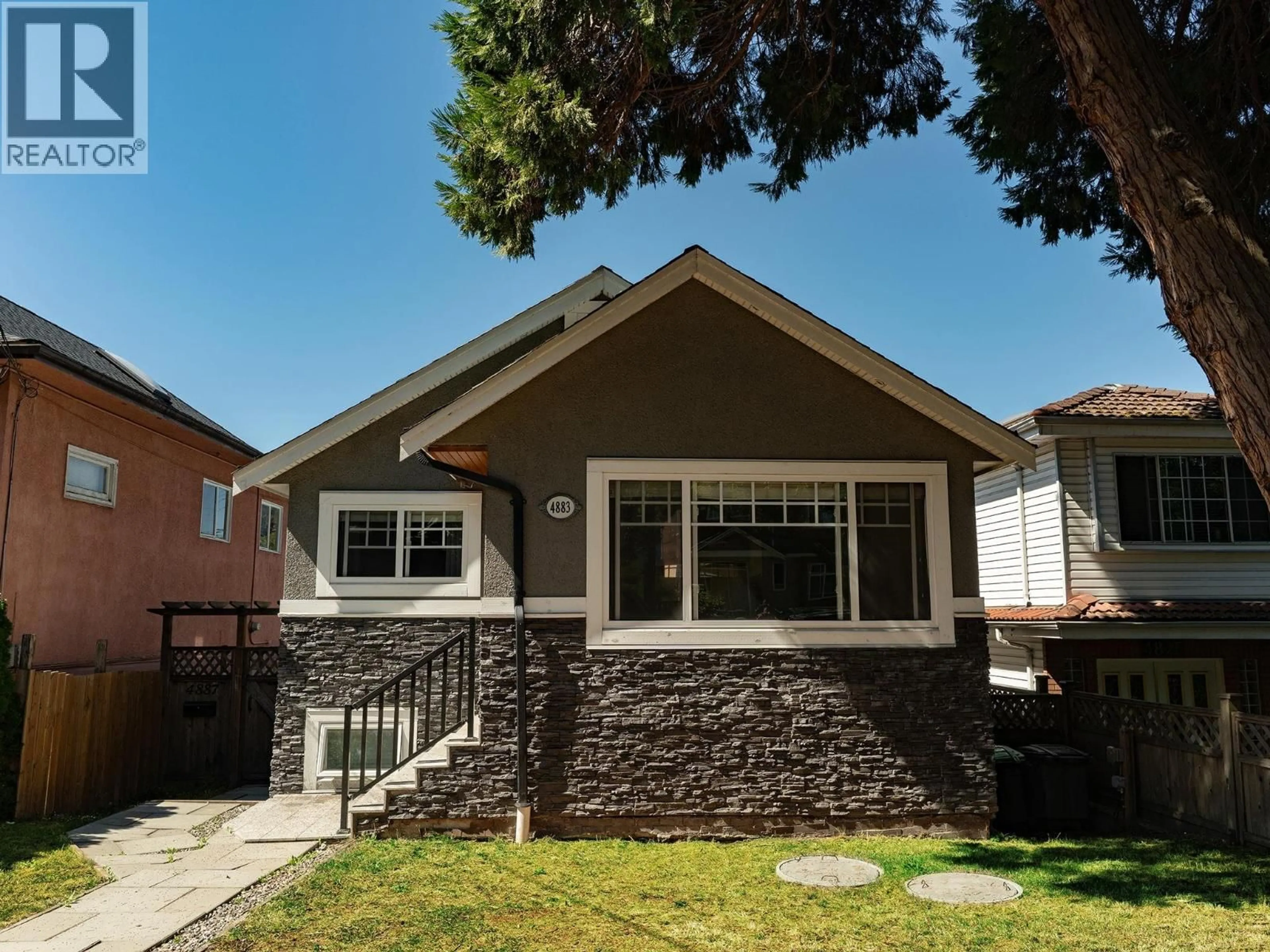 Home with brick exterior material, street for 4883 BEATRICE STREET, Vancouver British Columbia V5N4J5