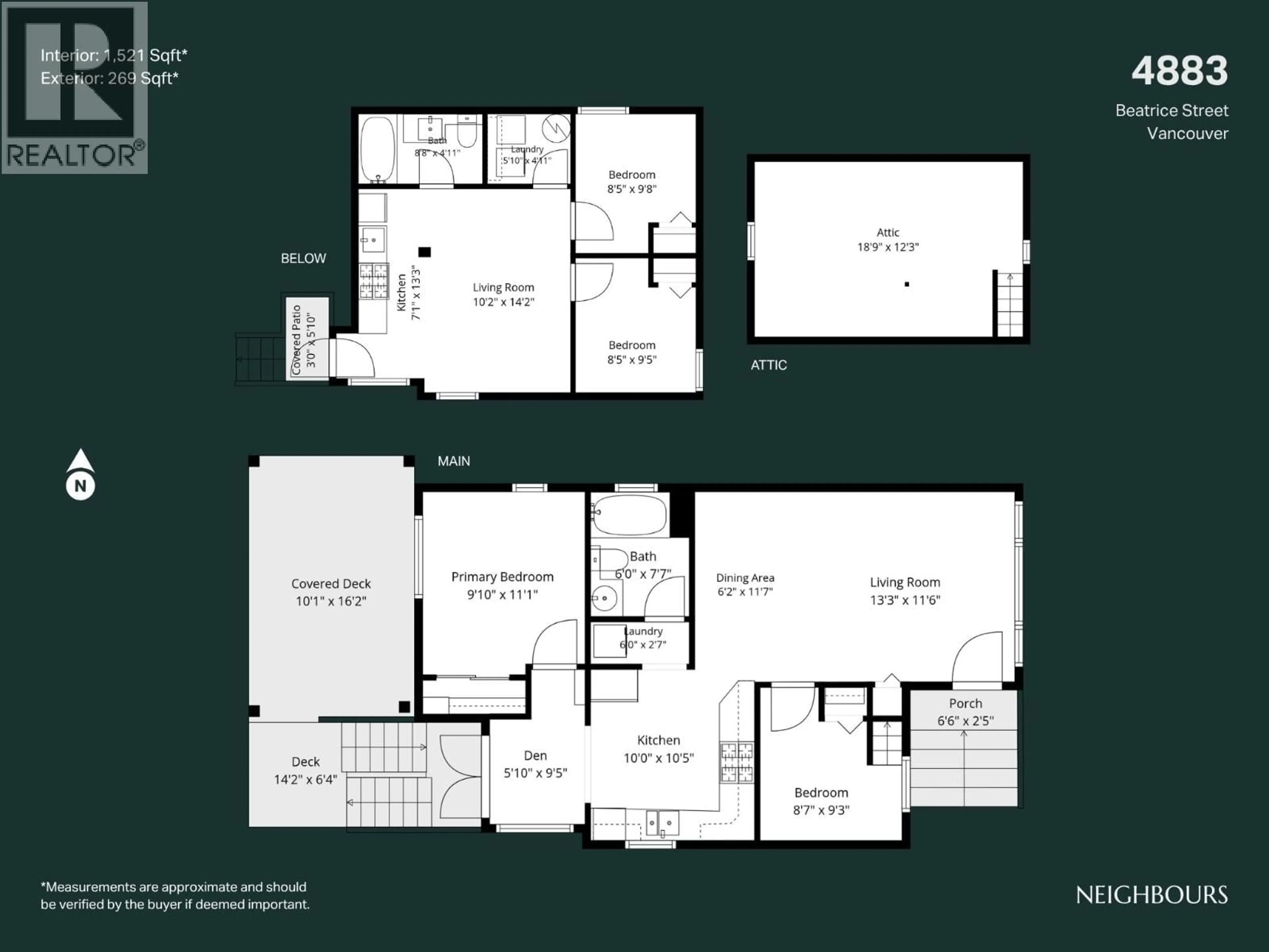 Floor plan for 4883 BEATRICE STREET, Vancouver British Columbia V5N4J5