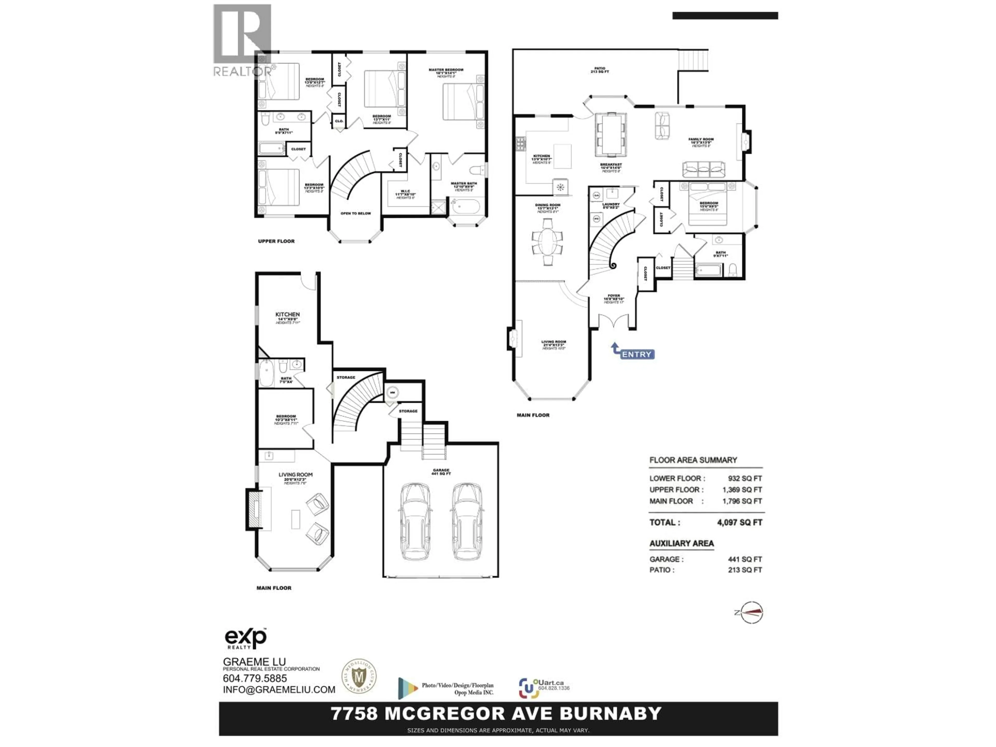 Floor plan for 7758 MCGREGOR AVENUE, Burnaby British Columbia V5J4H5