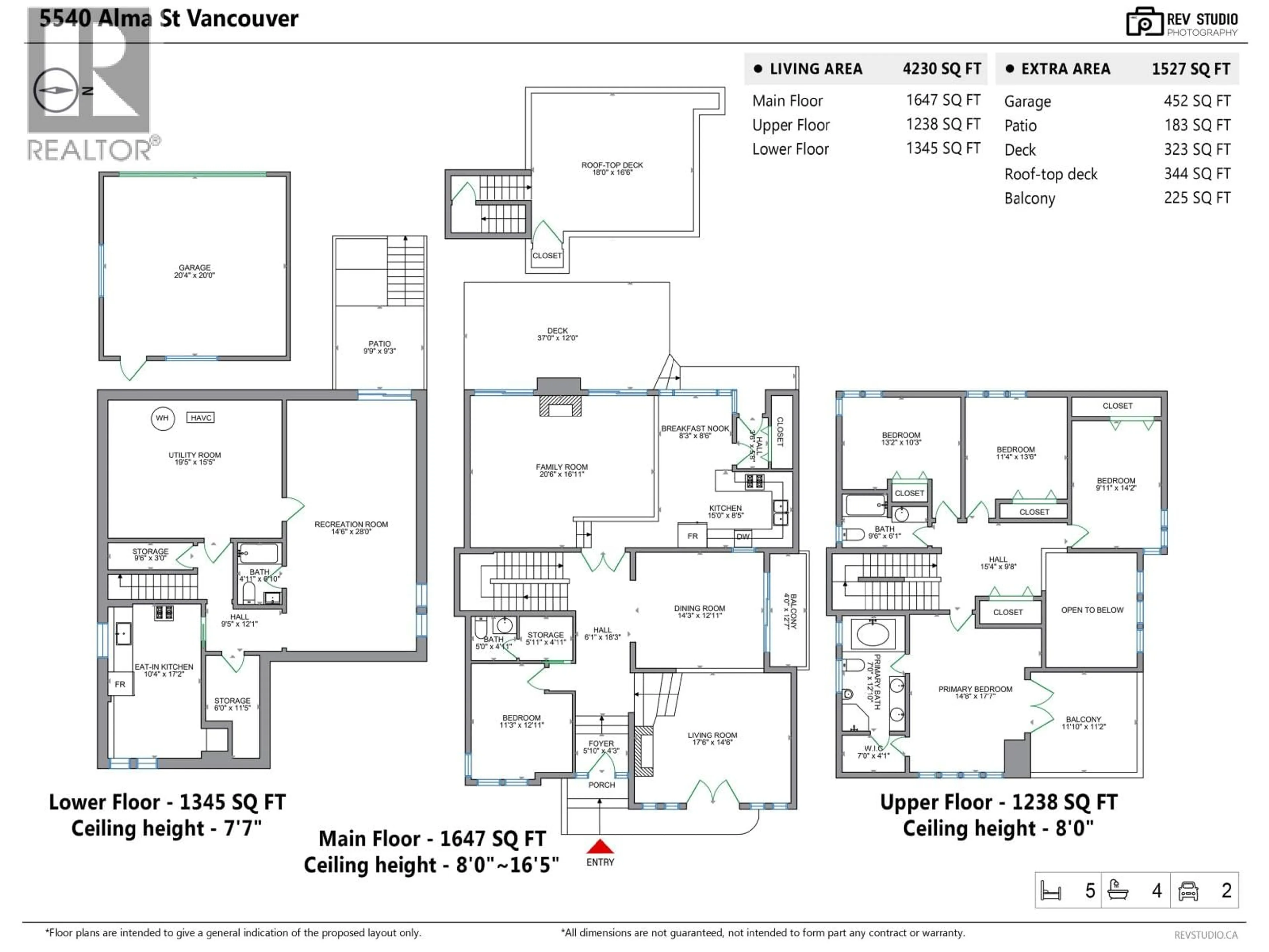 Floor plan for 5540 ALMA STREET, Vancouver British Columbia V6N1Y1