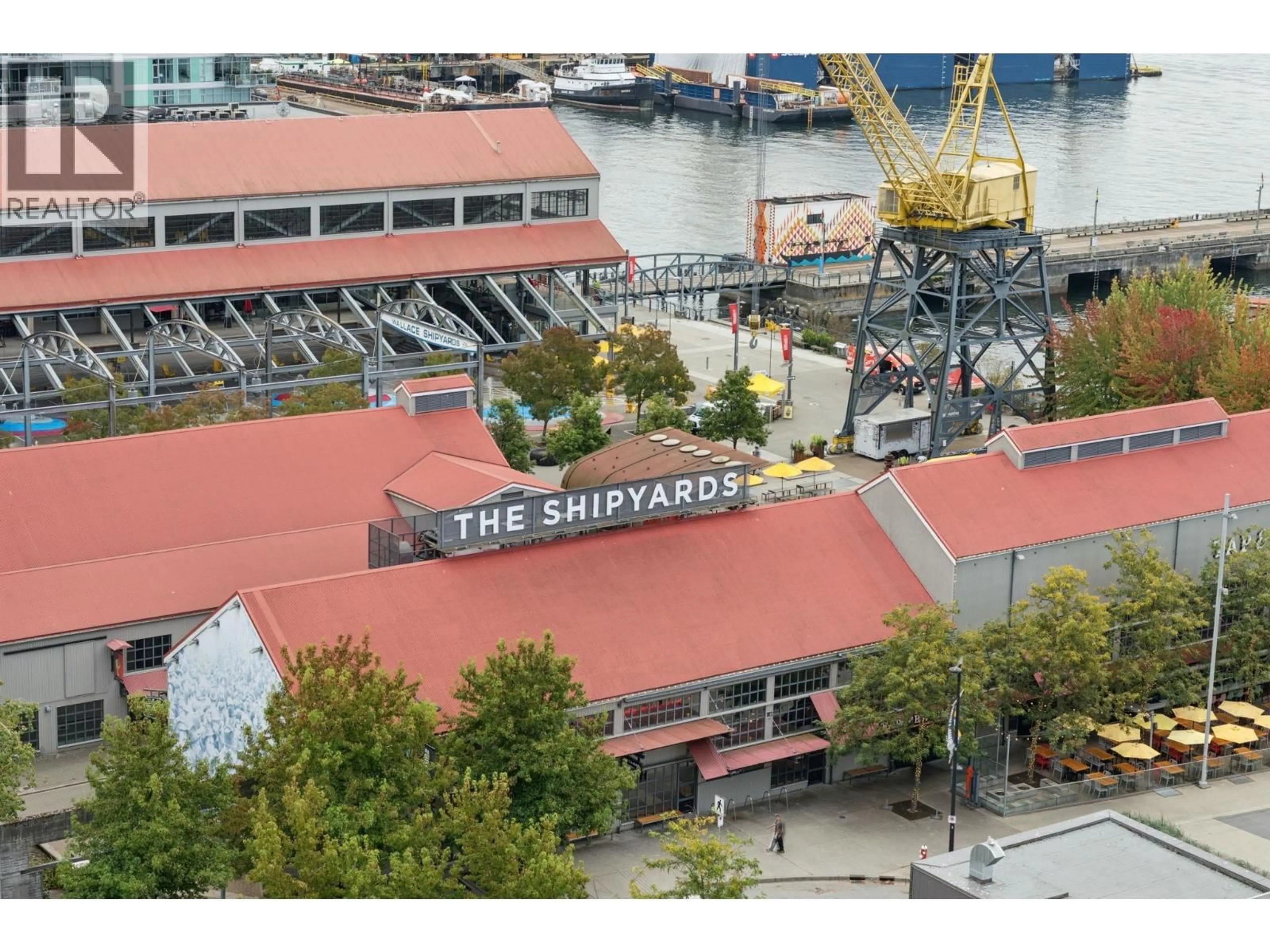 A pic from outside/outdoor area/front of a property/back of a property/a pic from drone, city buildings view from balcony for 1208 - 118 CARRIE CATES COURT, North Vancouver British Columbia V7M0G6