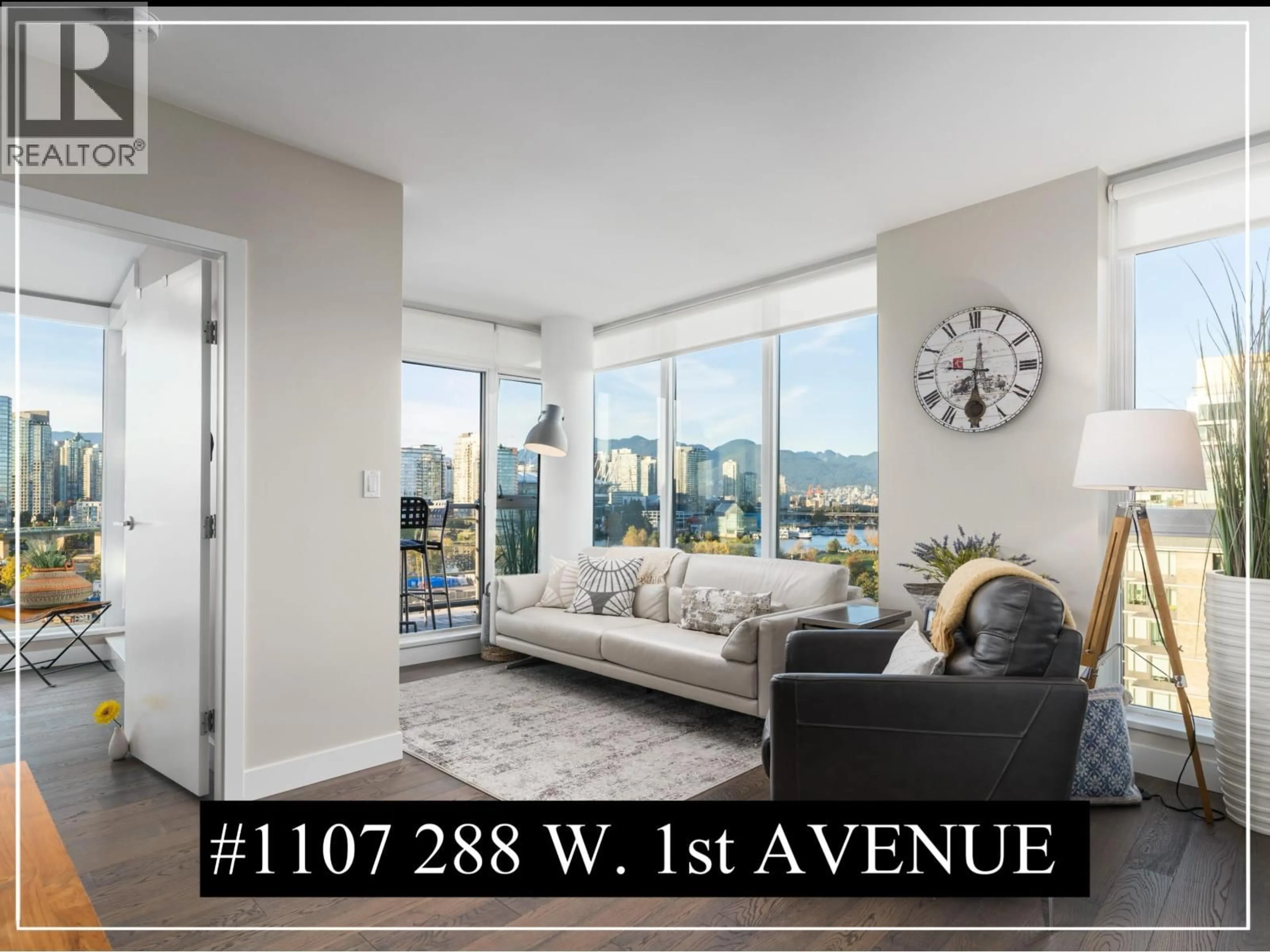 Living room with furniture, unknown for 1107 - 288 1ST AVENUE, Vancouver British Columbia V5Y0E9