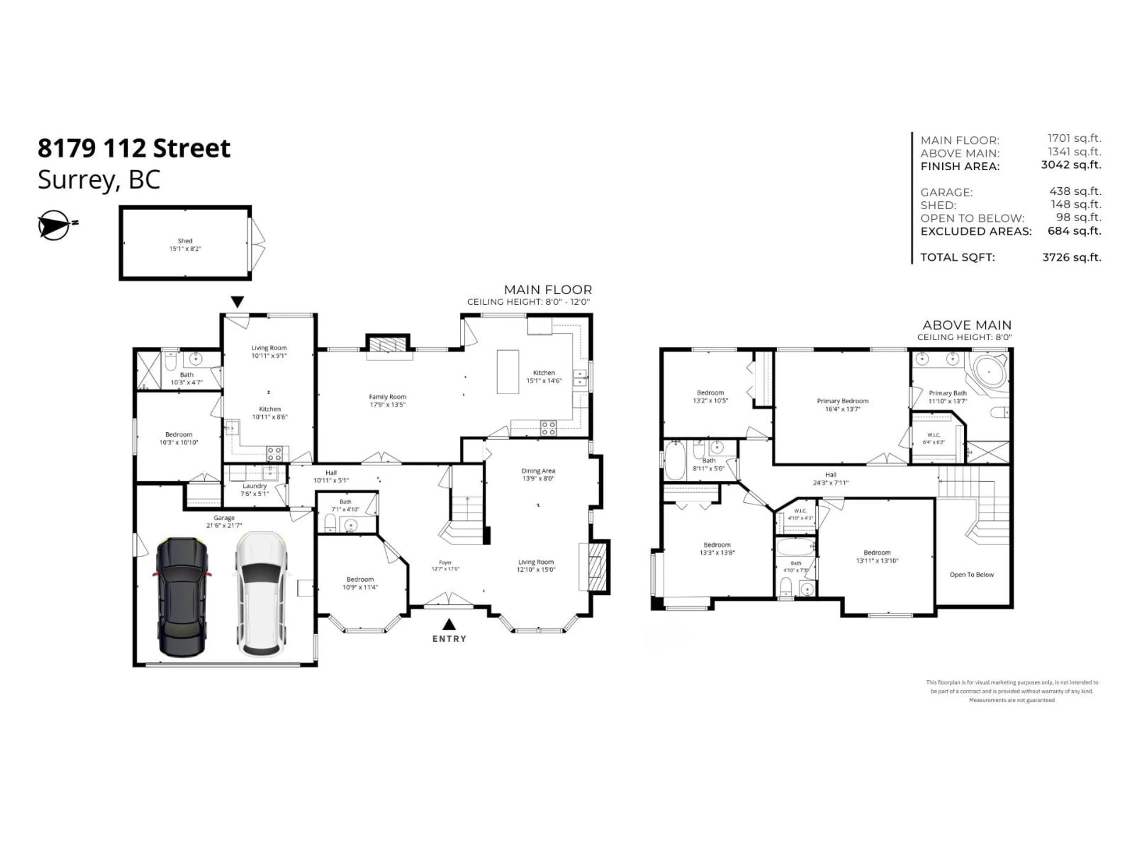 Floor plan for 8179 112 STREET, Delta British Columbia V4C4W4