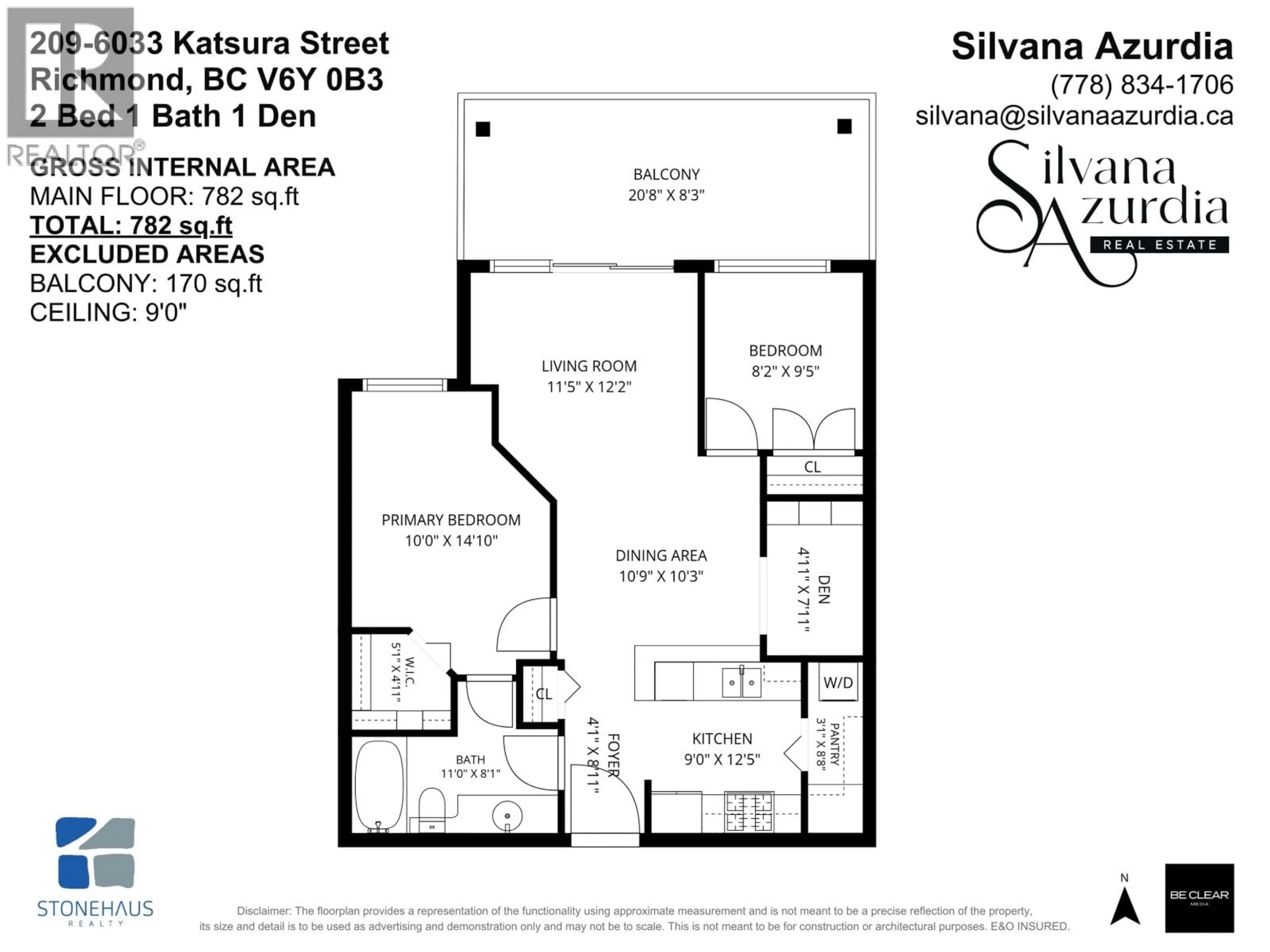 Floor plan for 209 - 6033 KATSURA STREET, Richmond British Columbia V6Y0B3