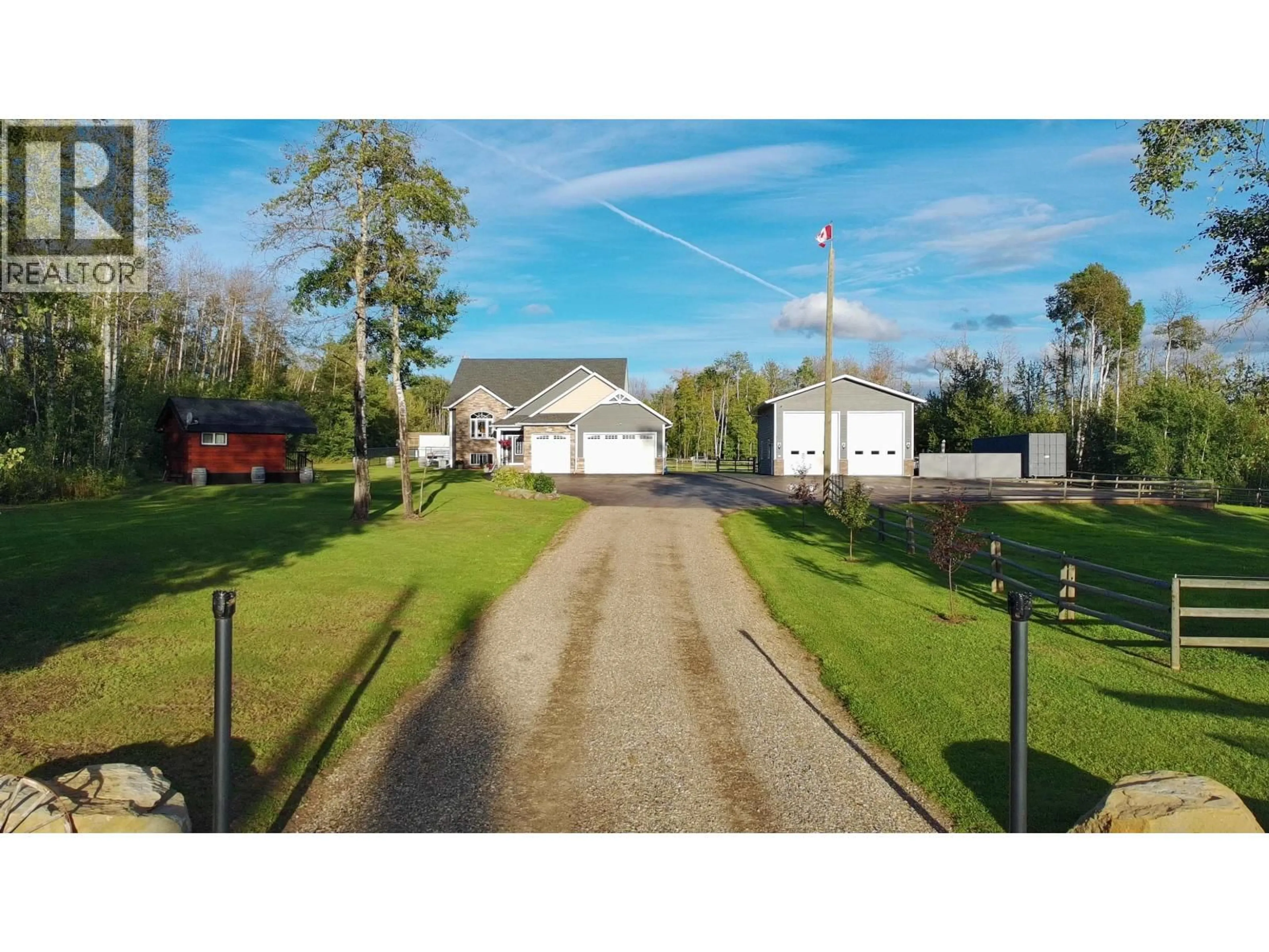 A pic from outside/outdoor area/front of a property/back of a property/a pic from drone, street for 9668 WILLOW ROAD, Fort St. John British Columbia V1J8A5