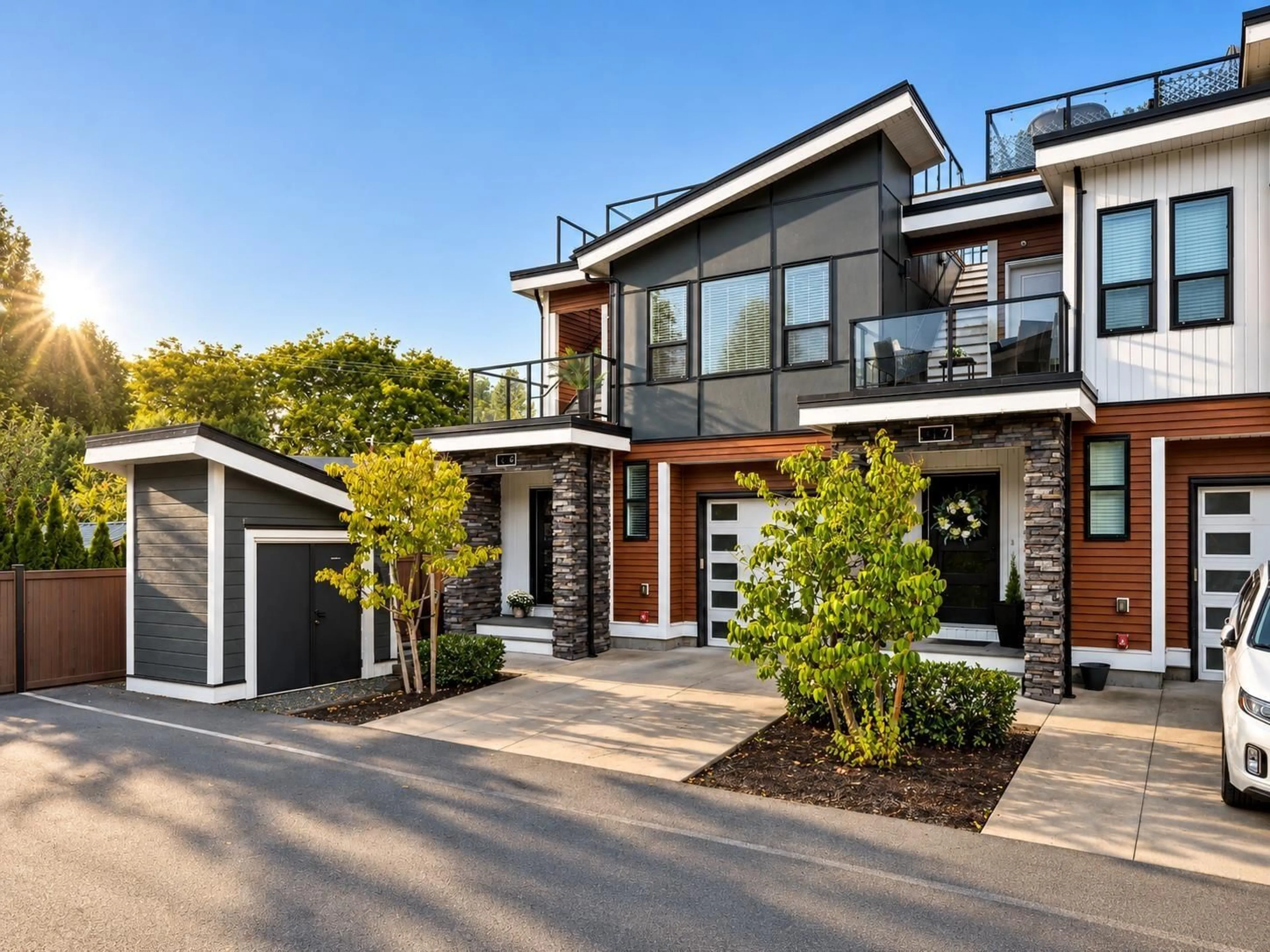 Home with brick exterior material, street for 6 - 7140 MAITLAND AVENUE, Chilliwack British Columbia V2R6C9