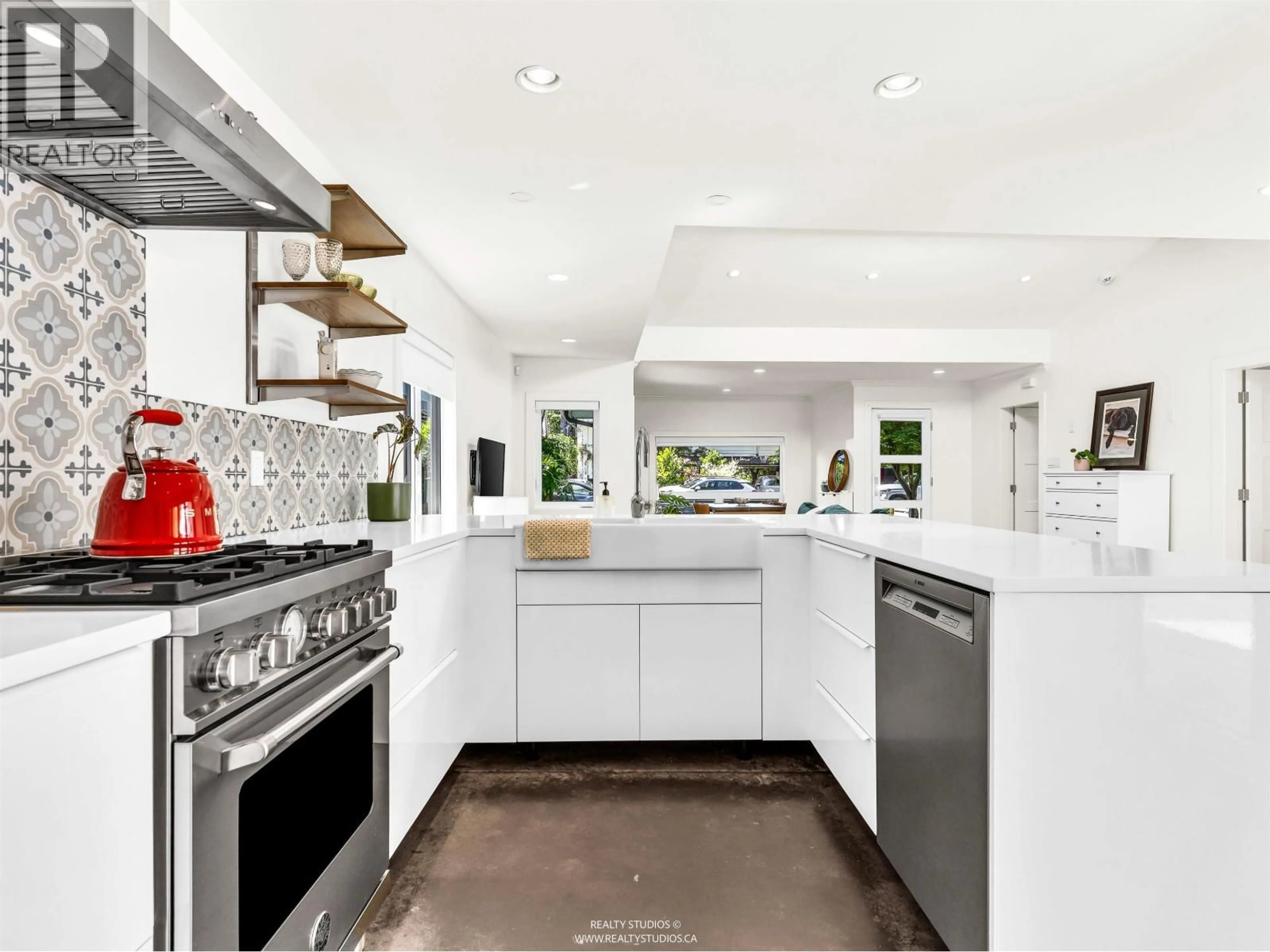Contemporary kitchen, ceramic/tile floor for 1348 ENDERBY AVENUE, Delta British Columbia V4L1S3