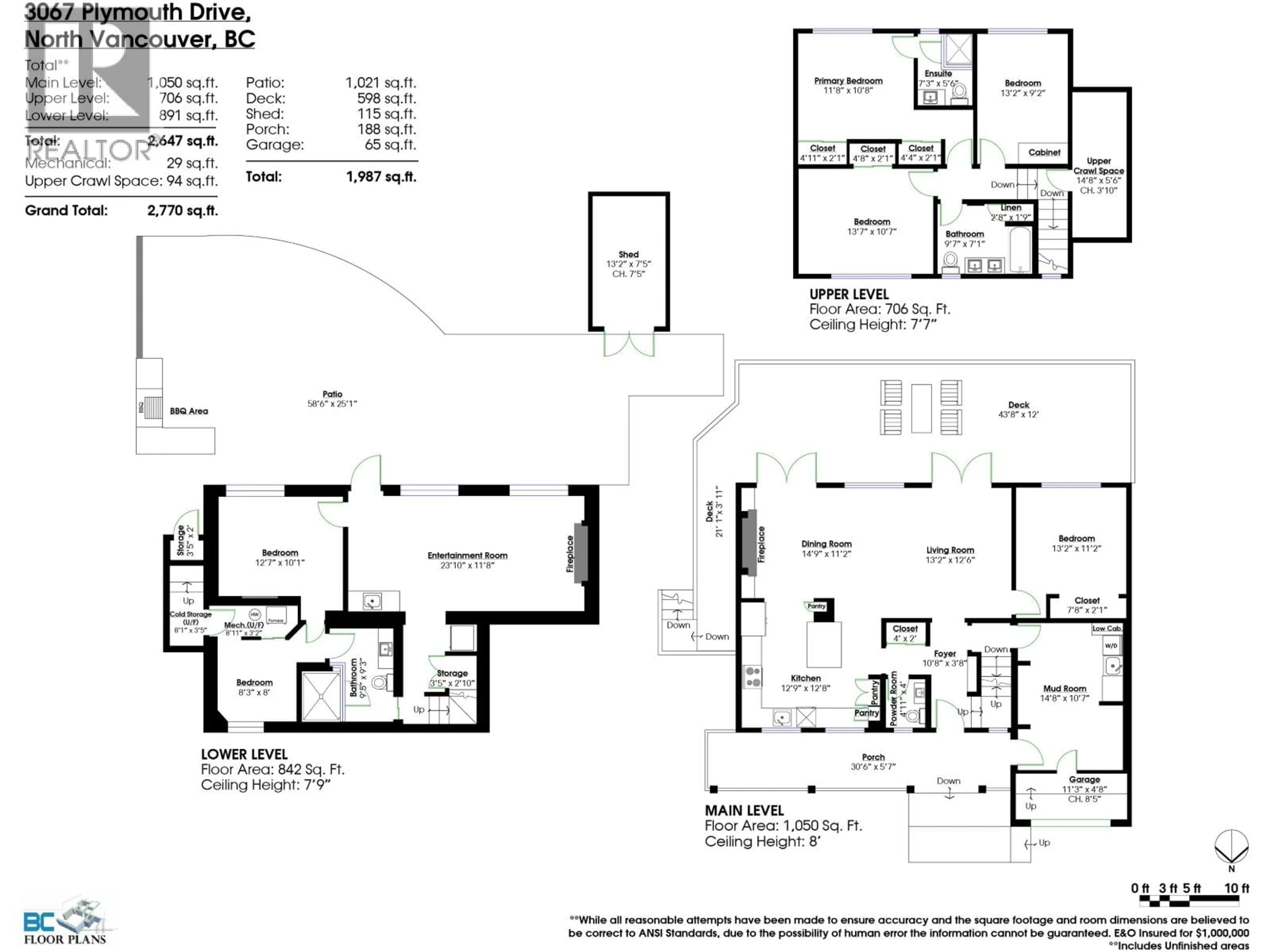 Floor plan for 3067 PLYMOUTH DRIVE, North Vancouver British Columbia V7H1C8