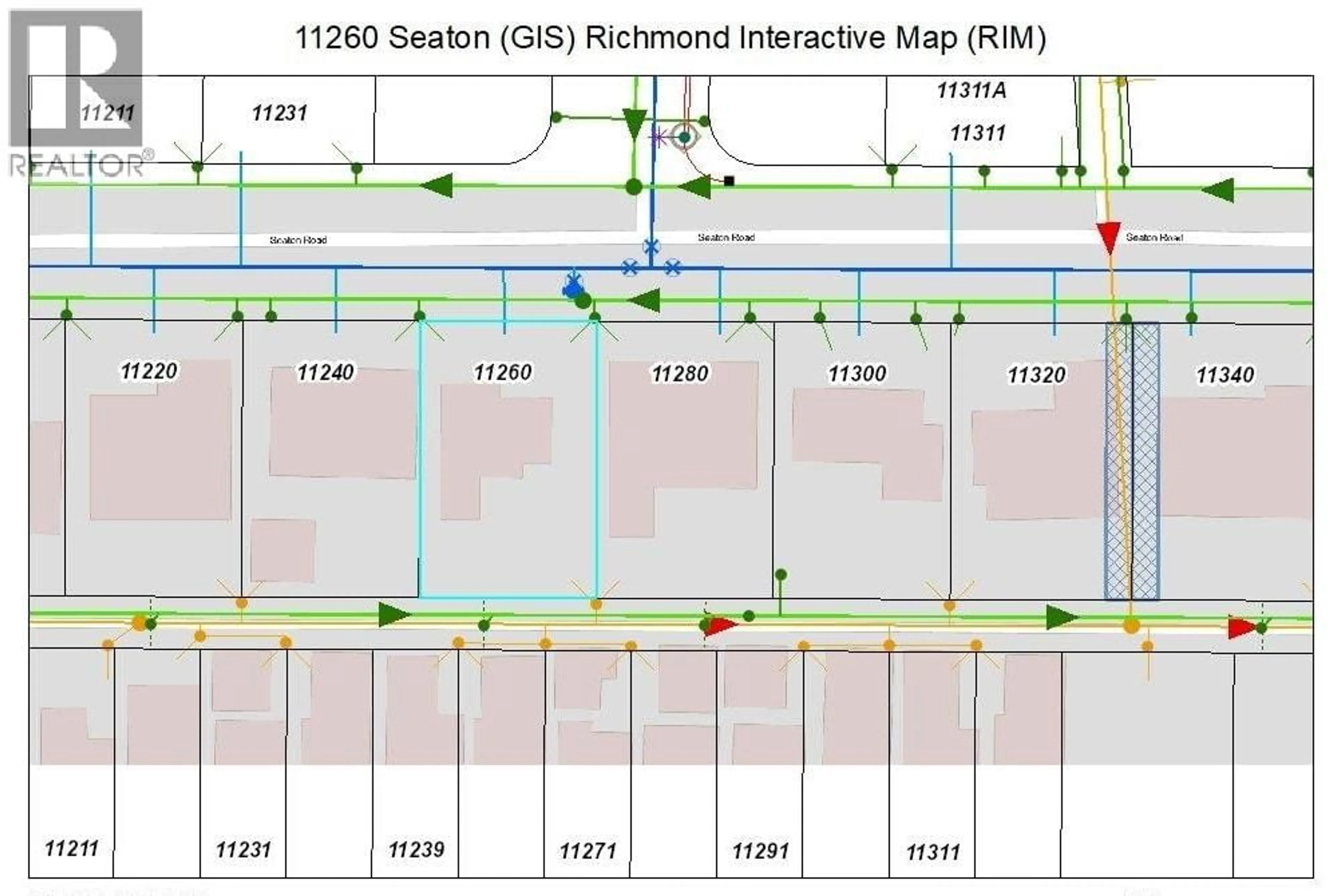 Picture of a map for 11260 SEATON ROAD, Richmond British Columbia V7A3G2