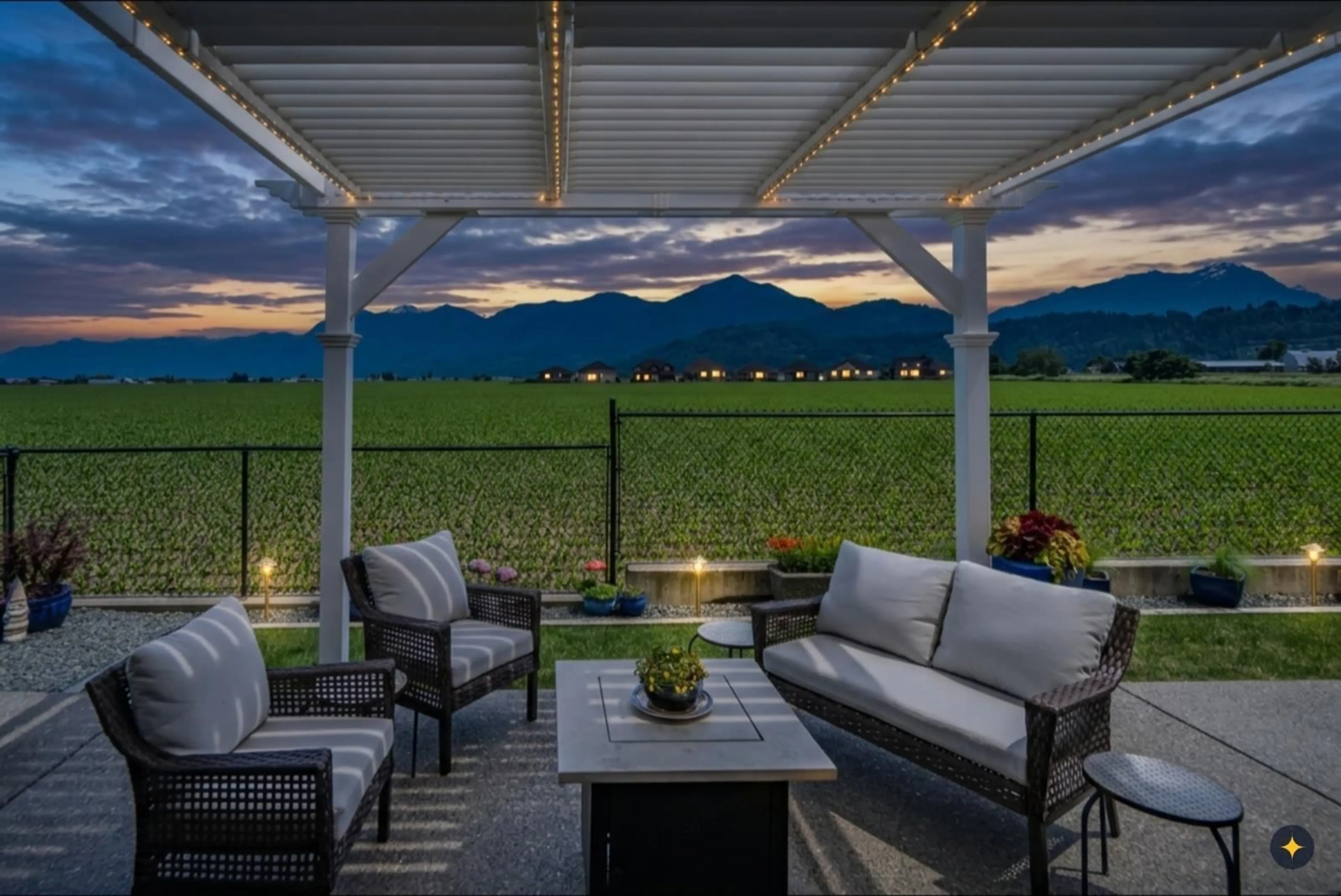 Patio, mountain view for 97 - 46213 HAKWELES ROAD, Chilliwack British Columbia V4Z0C6