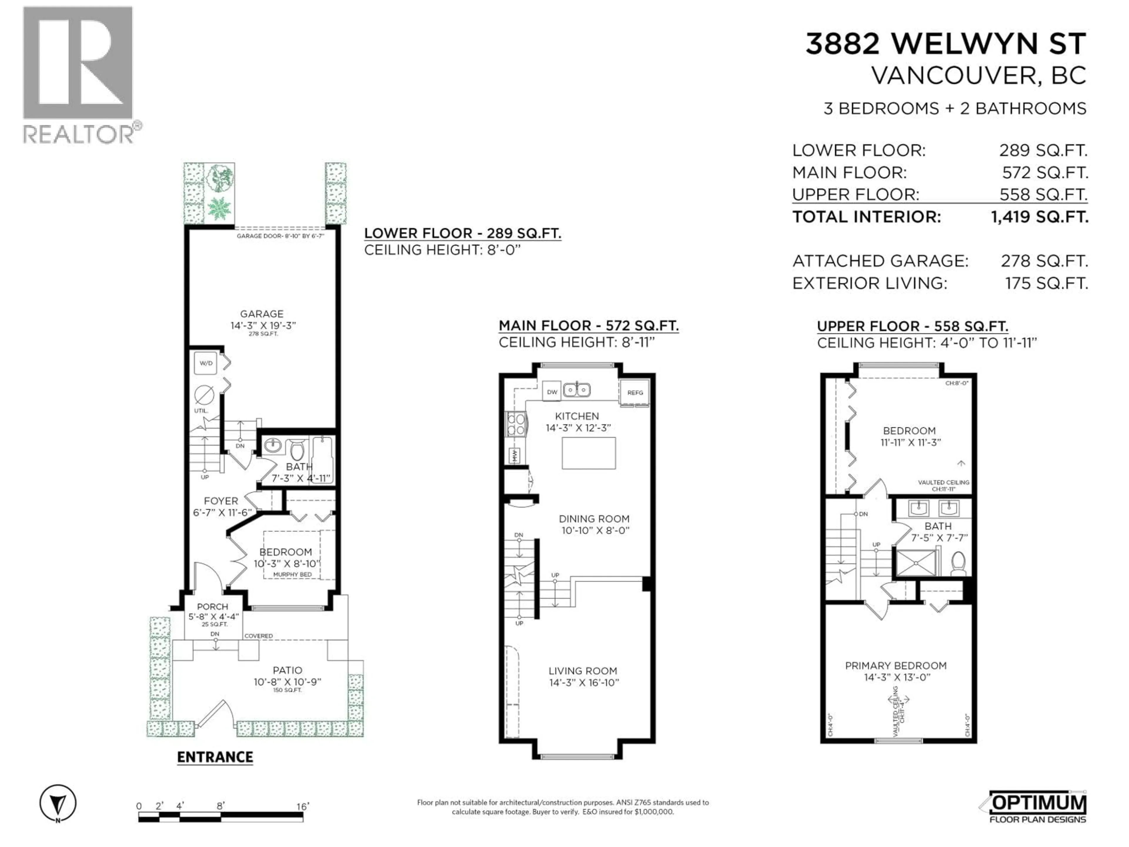 Floor plan for 3882 WELWYN STREET, Vancouver British Columbia V5N3Y9
