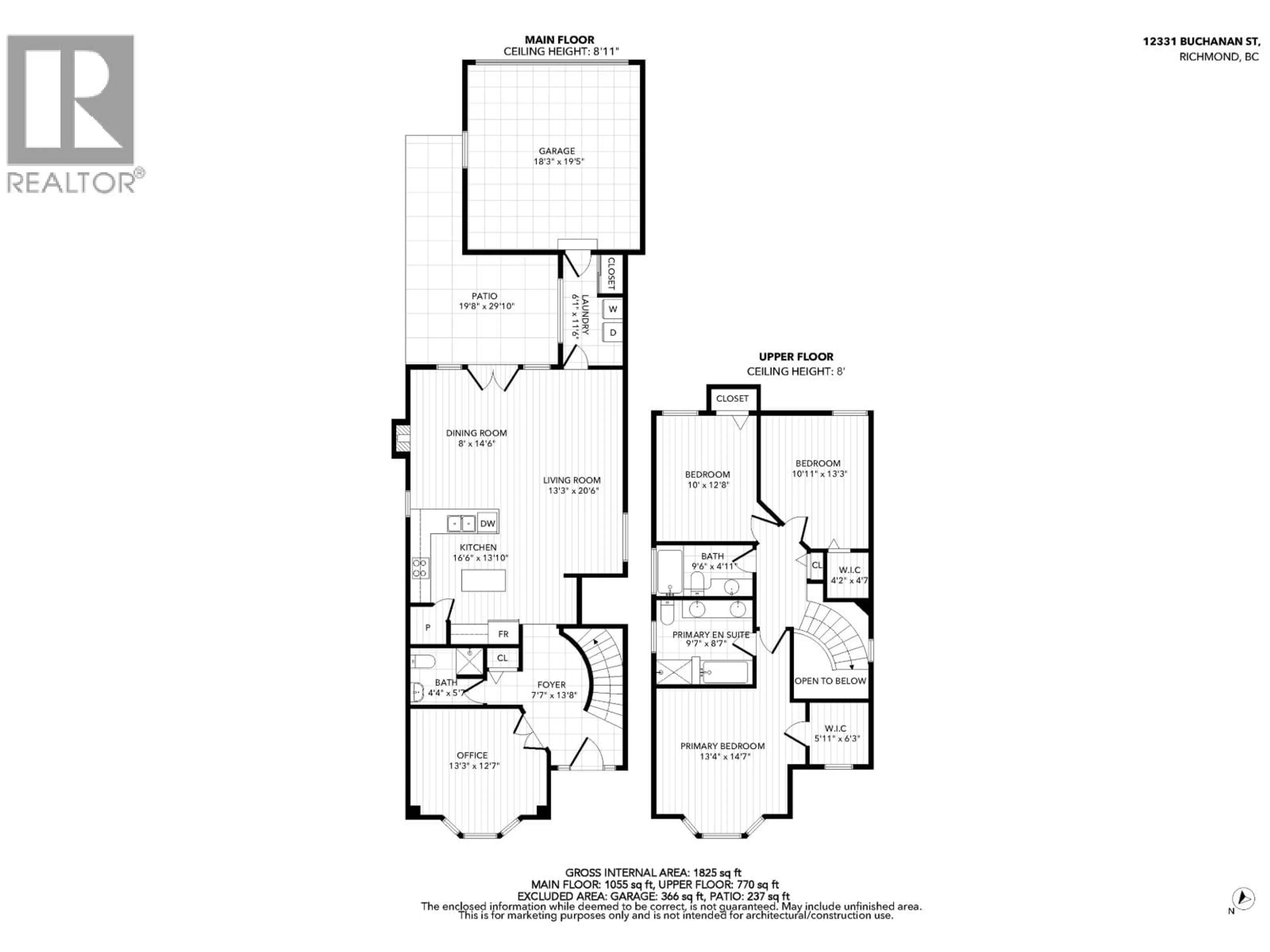 Floor plan for 12331 BUCHANAN STREET, Richmond British Columbia V7E6T8