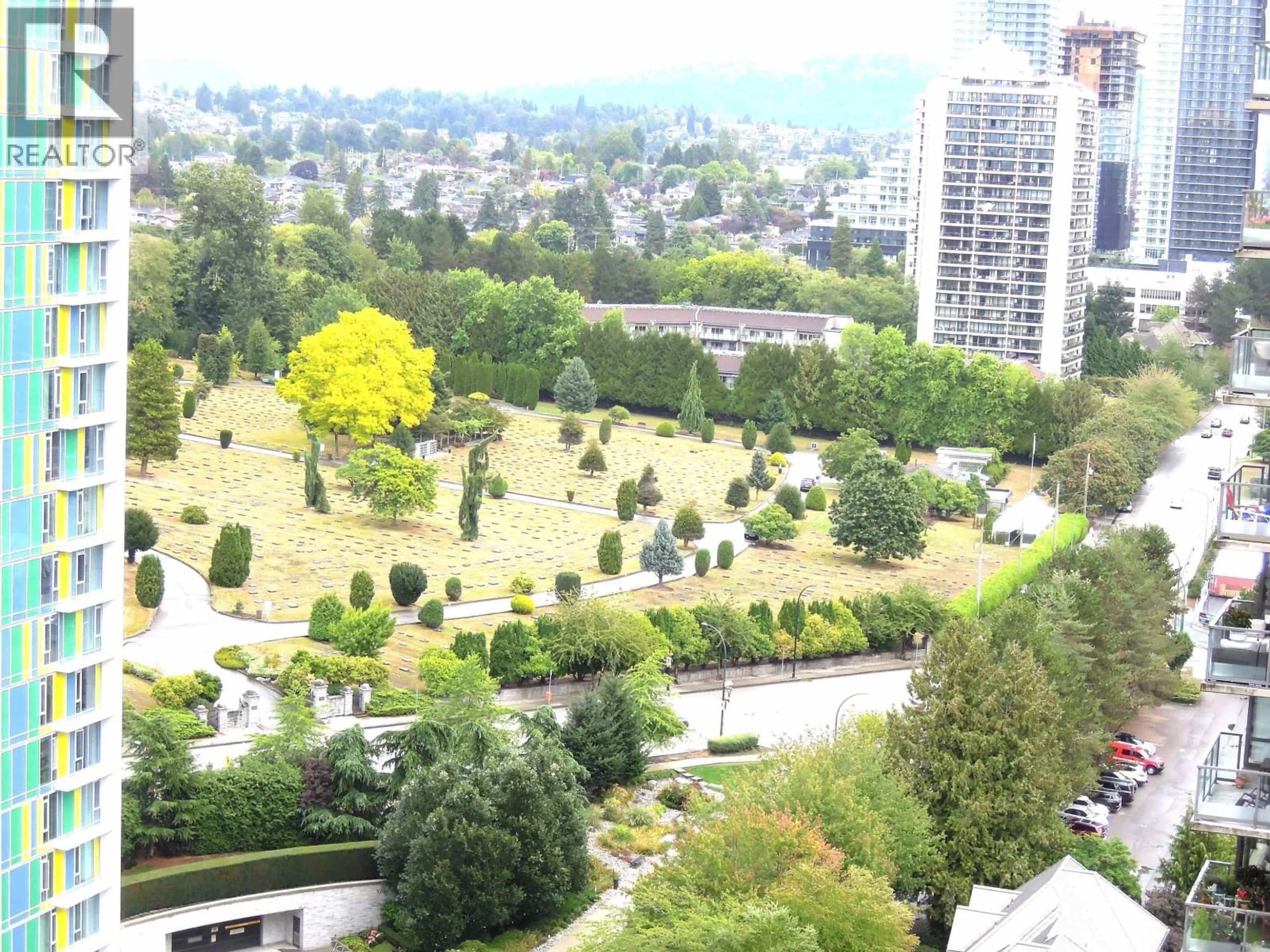 A pic from outside/outdoor area/front of a property/back of a property/a pic from drone, city buildings view from balcony for 2103 - 1888 GILMORE AVENUE, Burnaby British Columbia V5C0L2