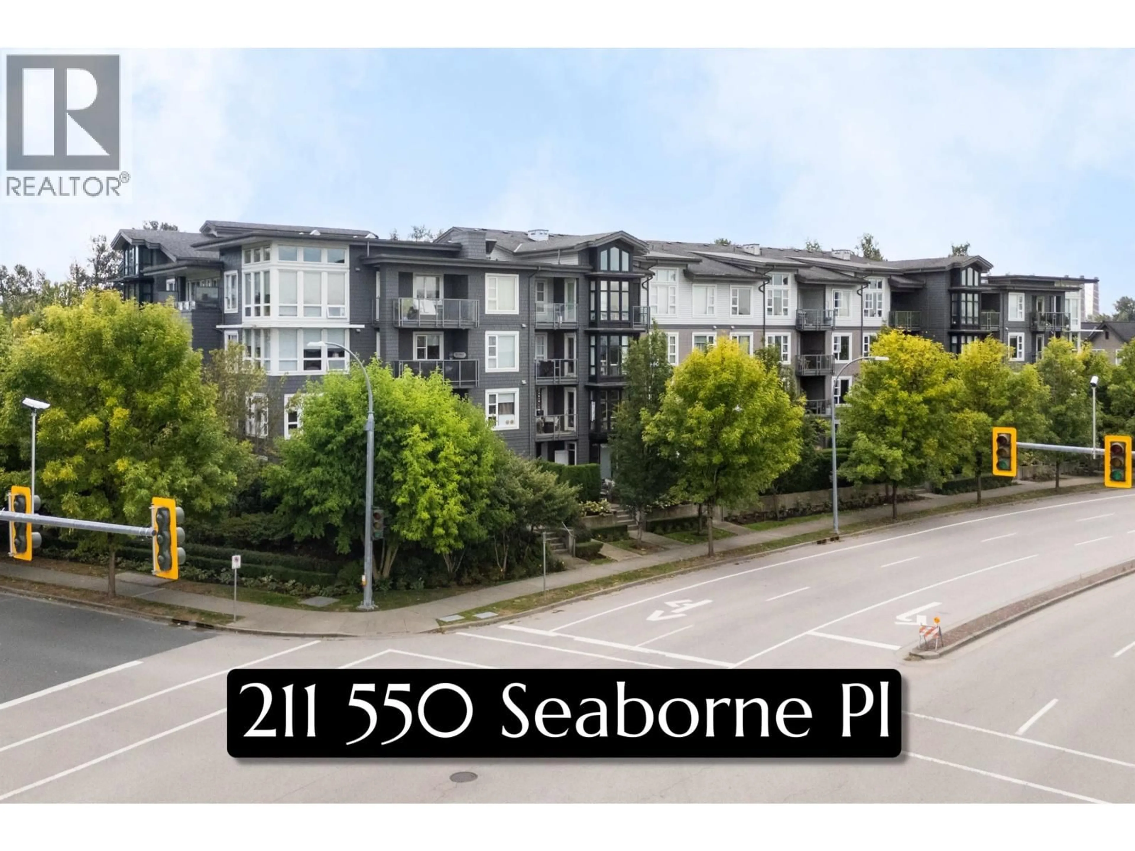 A pic from outside/outdoor area/front of a property/back of a property/a pic from drone, street for 211 - 550 SEABORNE PLACE, Port Coquitlam British Columbia V3B0L3
