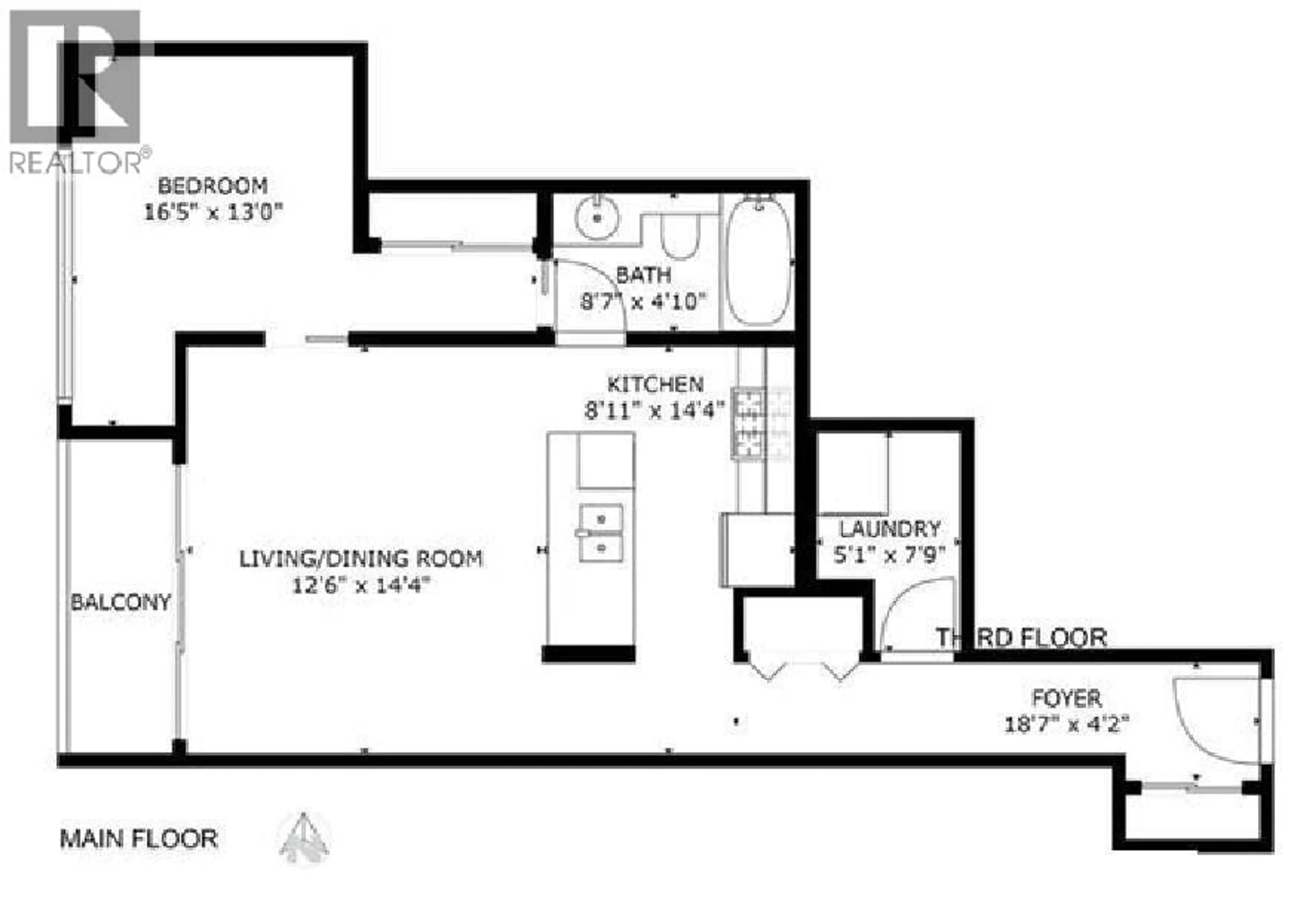Floor plan for 1102 - 5811 NO. 3 ROAD, Richmond British Columbia V6X4L7
