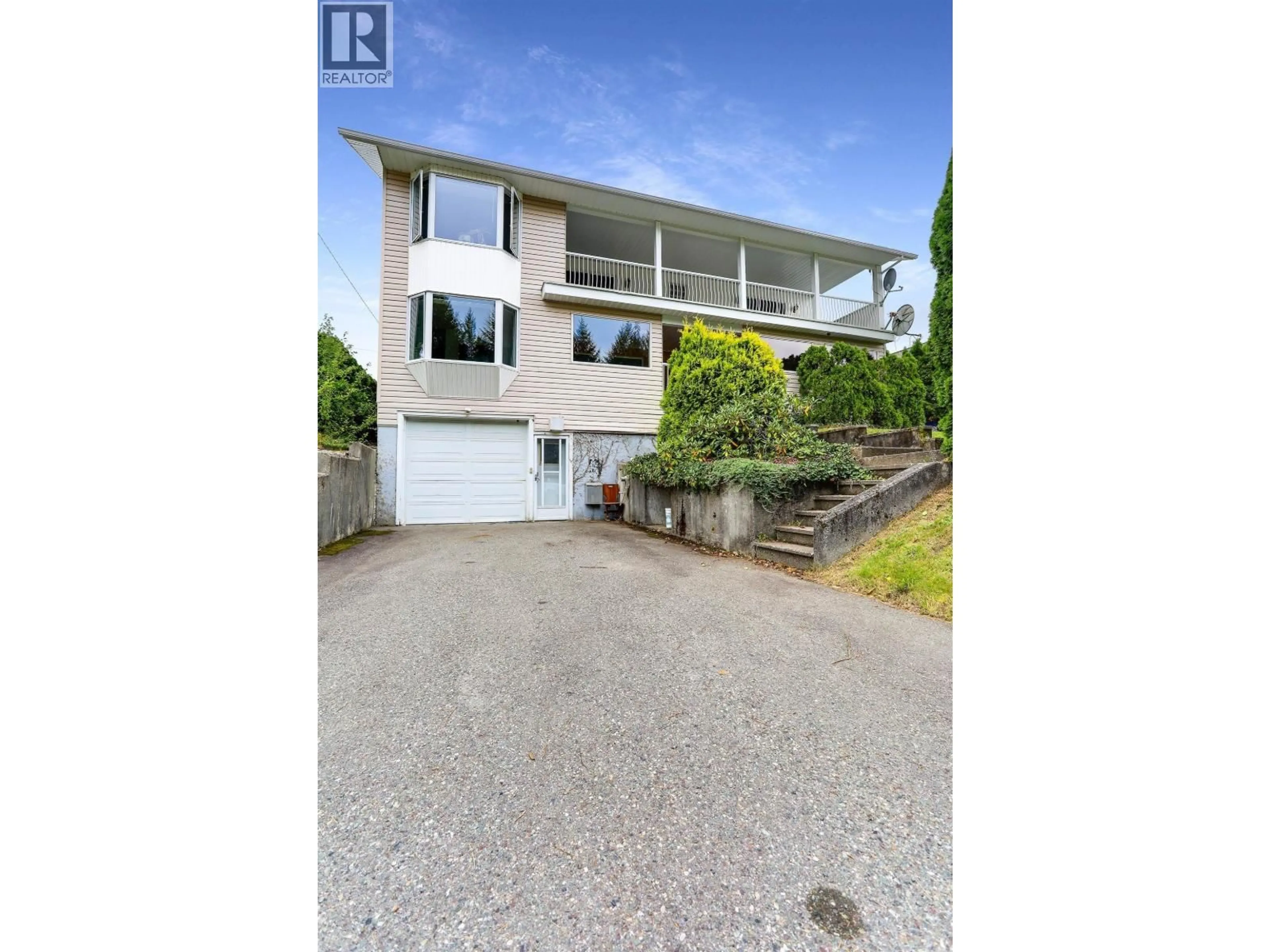 A pic from outside/outdoor area/front of a property/back of a property/a pic from drone, street for 1270 ALBATROSS AVENUE, Kitimat British Columbia V8C1P8