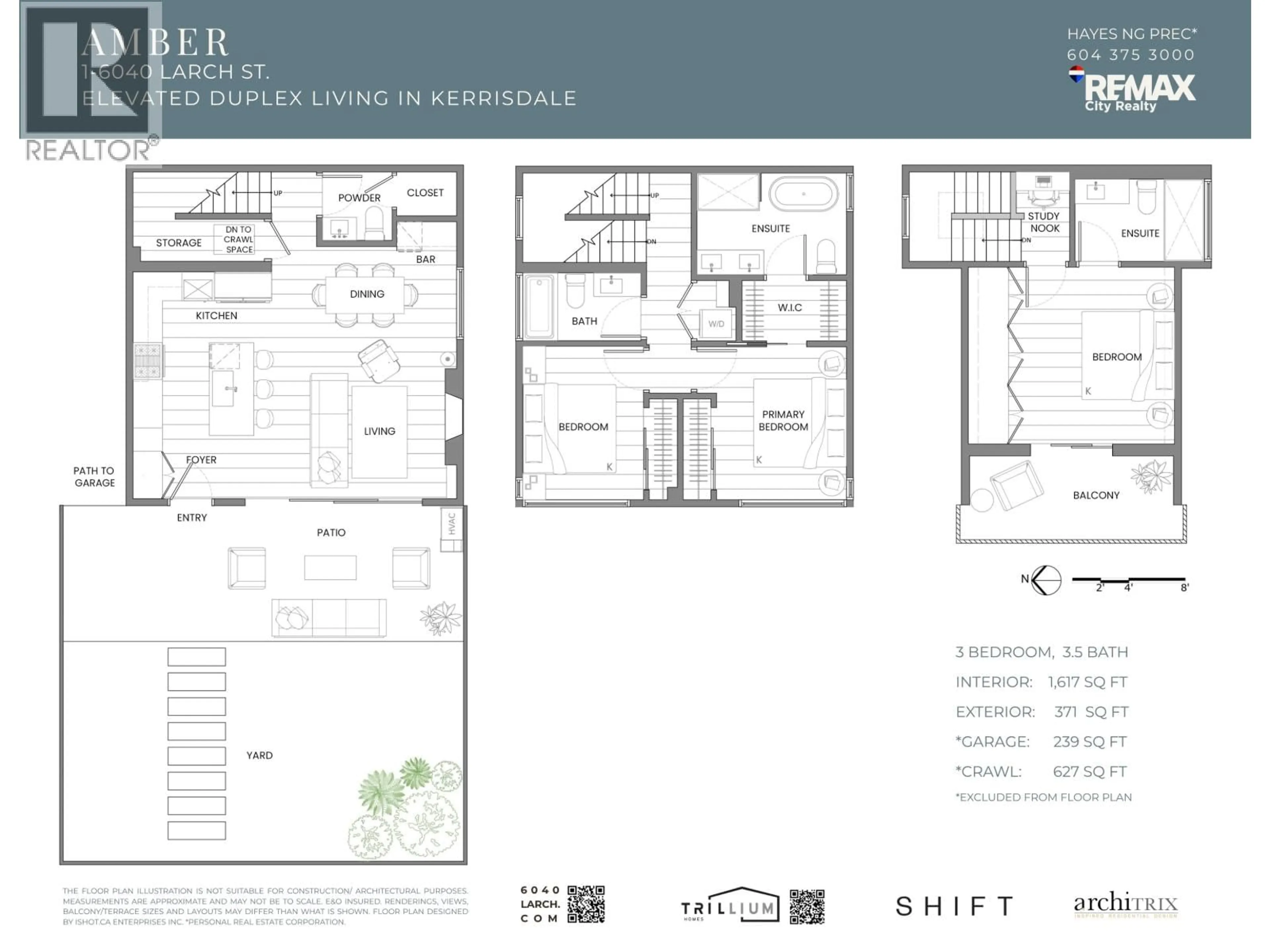 Floor plan for 1 - 6040 LARCH STREET, Vancouver British Columbia V6M4E4
