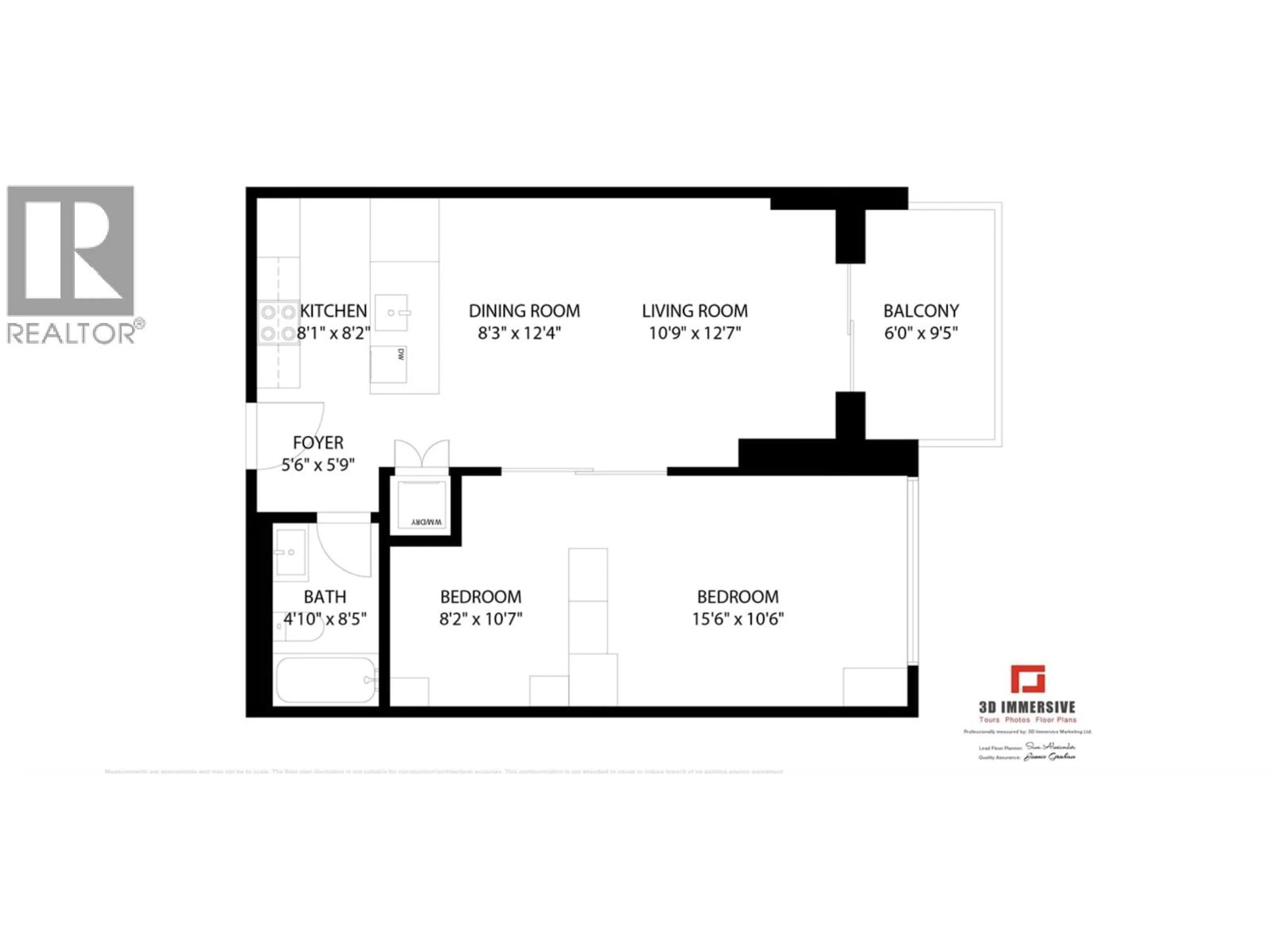 Floor plan for 1911 - 285 10TH AVENUE, Vancouver British Columbia V5T0H6