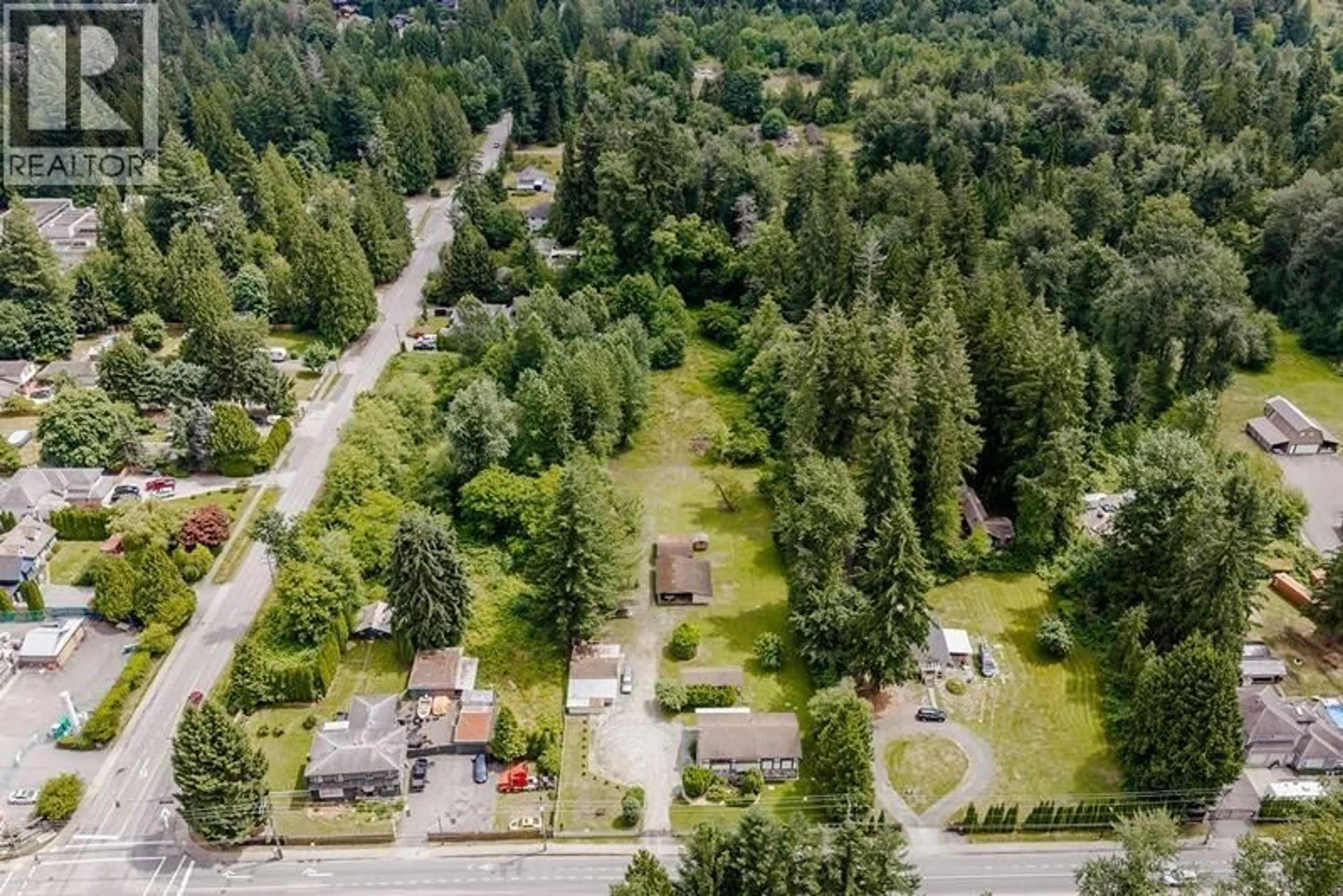 A pic from outside/outdoor area/front of a property/back of a property/a pic from drone, forest/trees view for 12760 232 STREET, Maple Ridge British Columbia V2X6T8