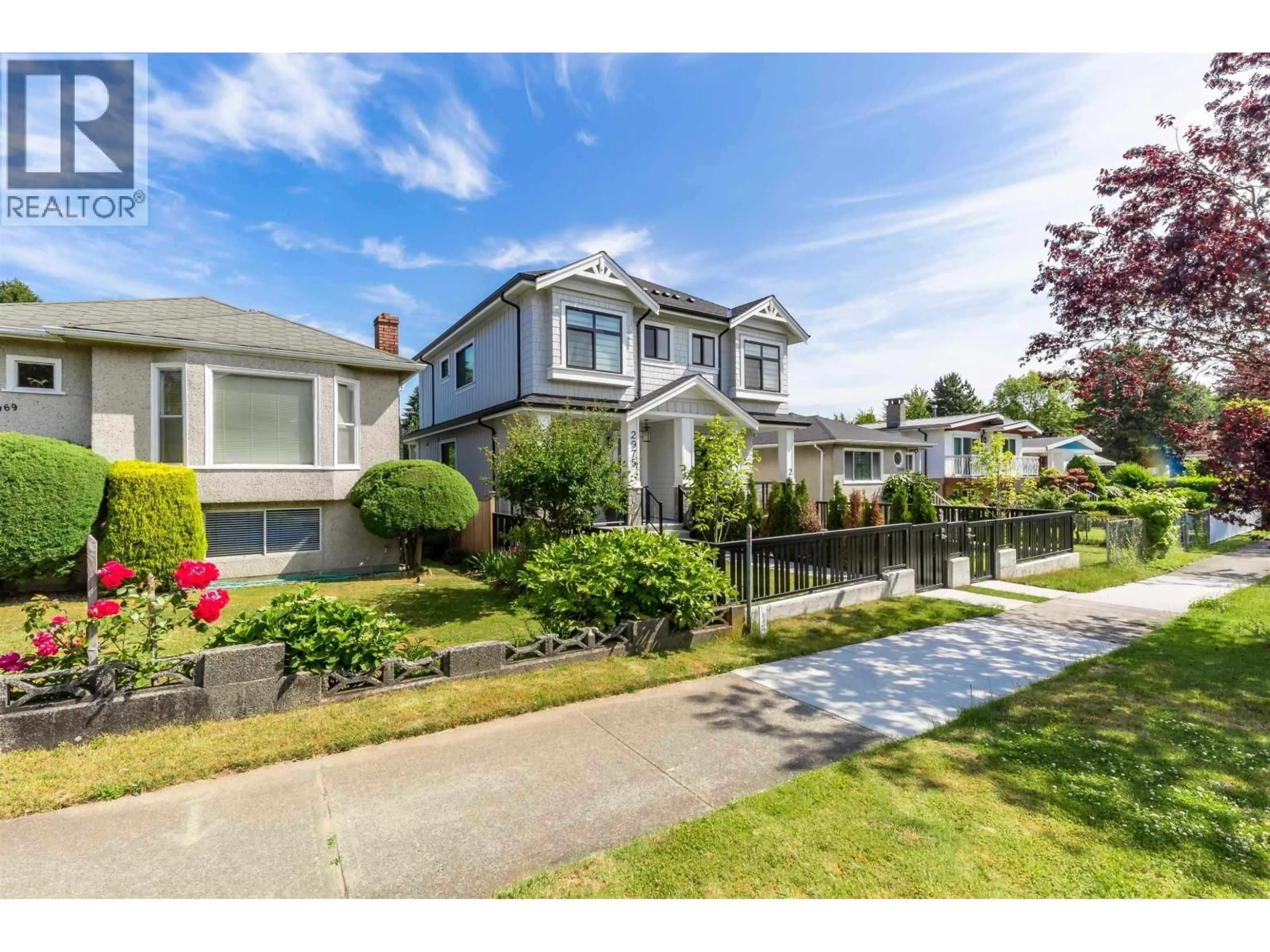 A pic from outside/outdoor area/front of a property/back of a property/a pic from drone, street for 2975 42ND AVENUE, Vancouver British Columbia V5R2Y6
